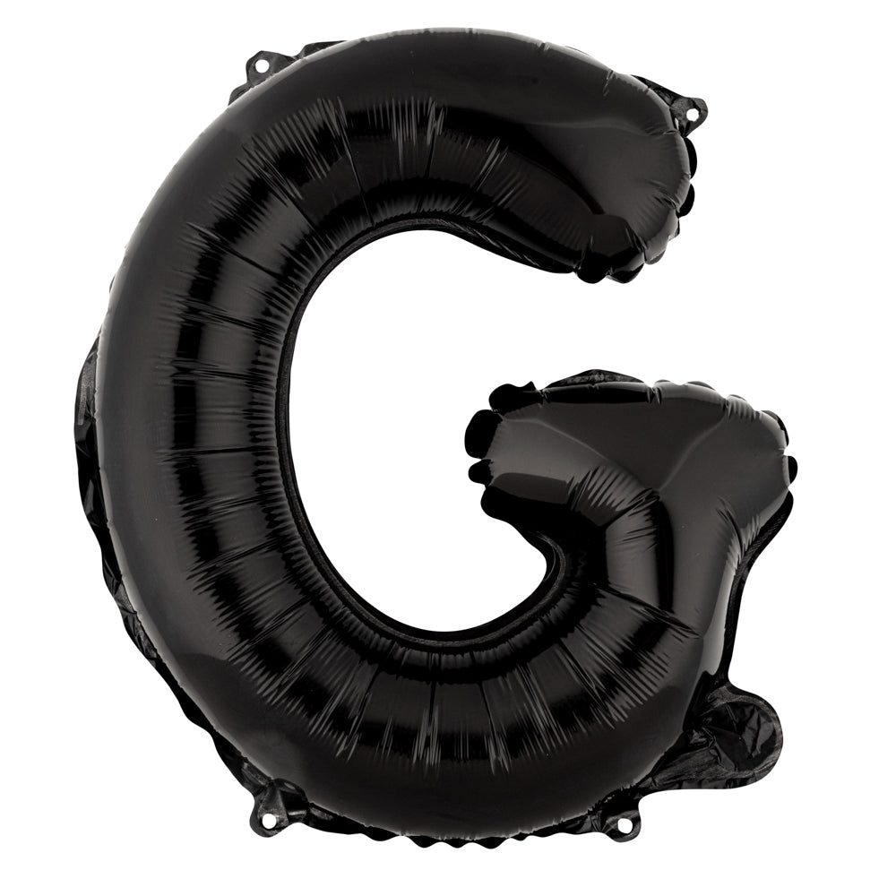 Balloonify Black Mylar Letter G Balloon - 16 Inch Large Foil Alphabet Balloon for Birthday Party Decorations (1 Count) - Perfect for Graduation, Baby Shower & Anniversary Celebrations