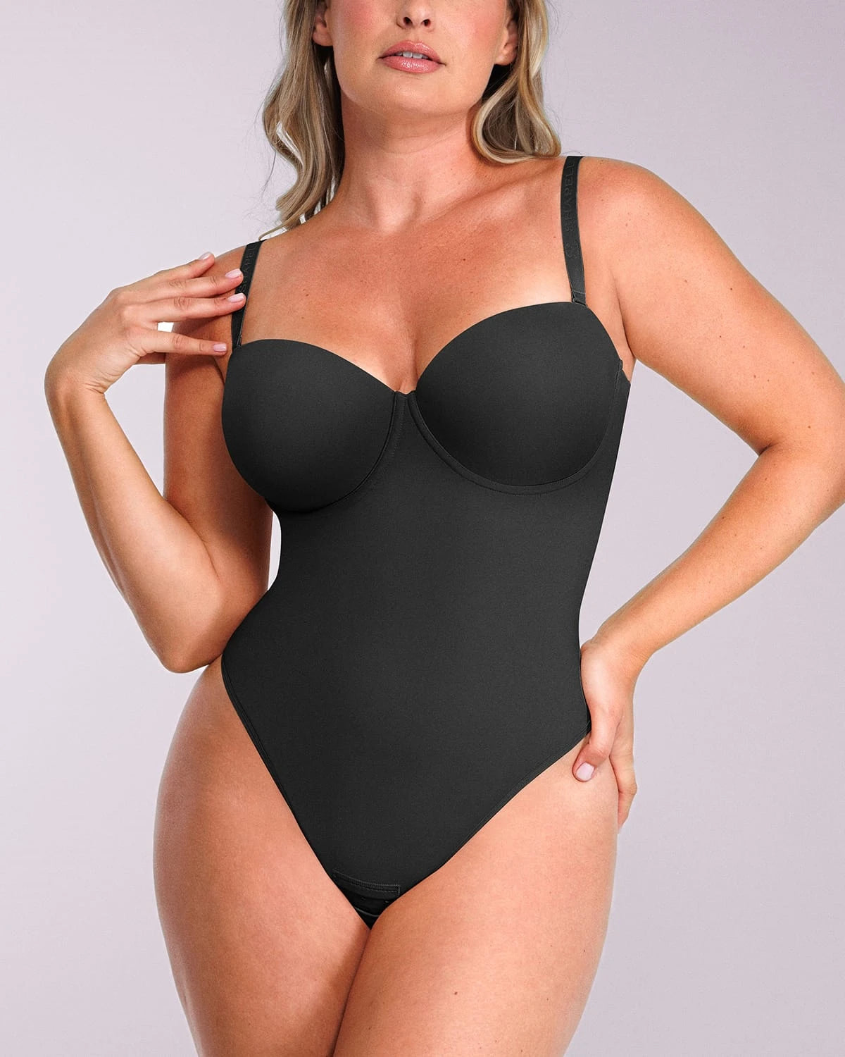 Bare Essentials™ AirSlim® Strapless Thong Bodysuit - Seamless Invisible Shapewear for Women | Perfect for Wedding, Evening Dresses & Special Occasions