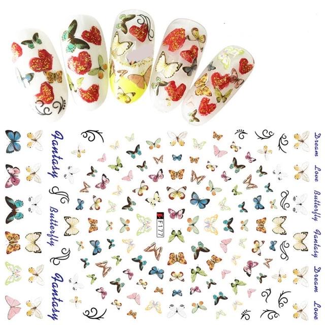3D Embossed Flower Nail Art Stickers - 1 Sheet Garden Floral Design Self-Adhesive Nail Decals for DIY Manicure, Party & Special Occasion Nail Art