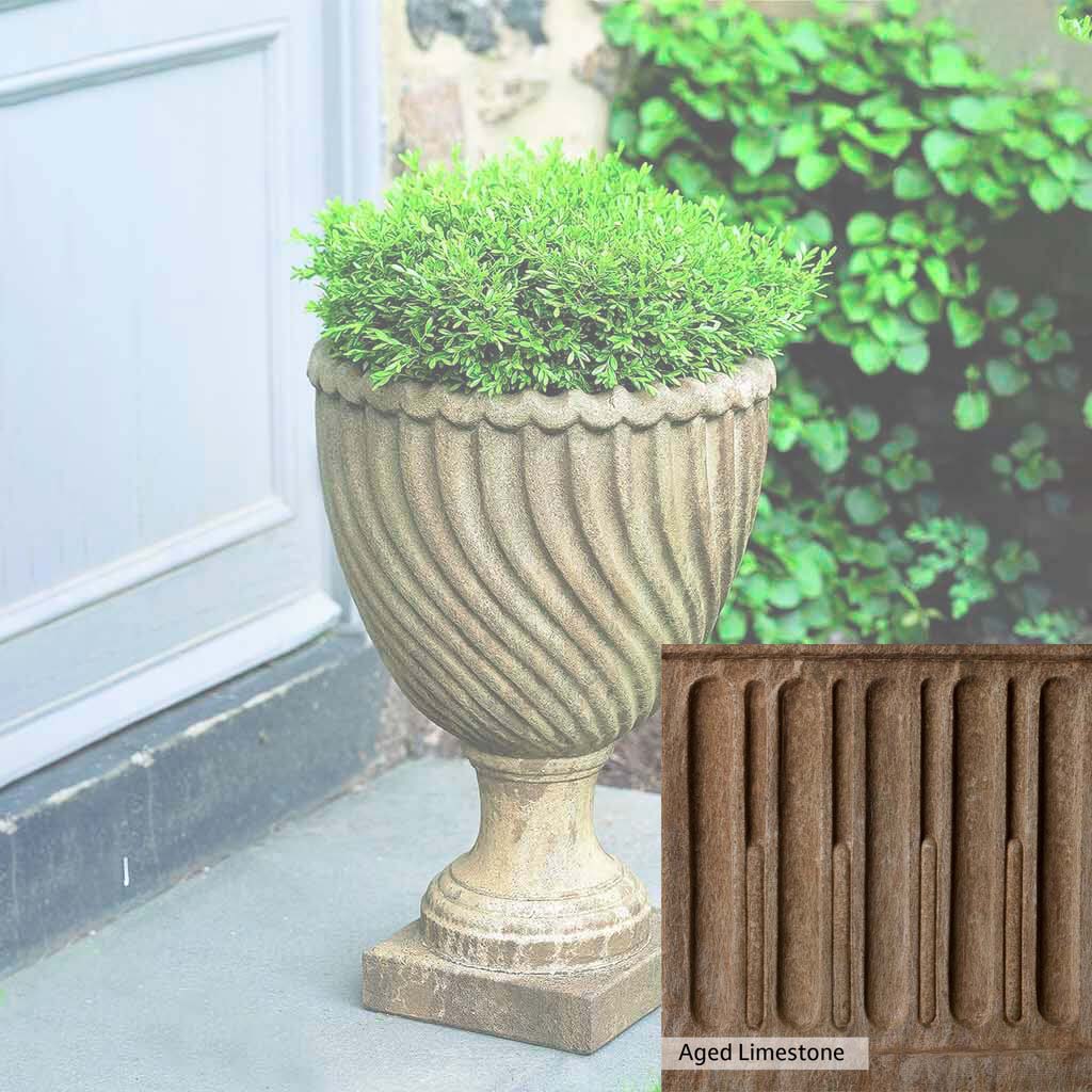 Campania International Ravenna Urn - Elegant Garden Urn for Outdoor Decor, Memorials & Planters | Perfect for Patios, Cemeteries & Home Landscaping