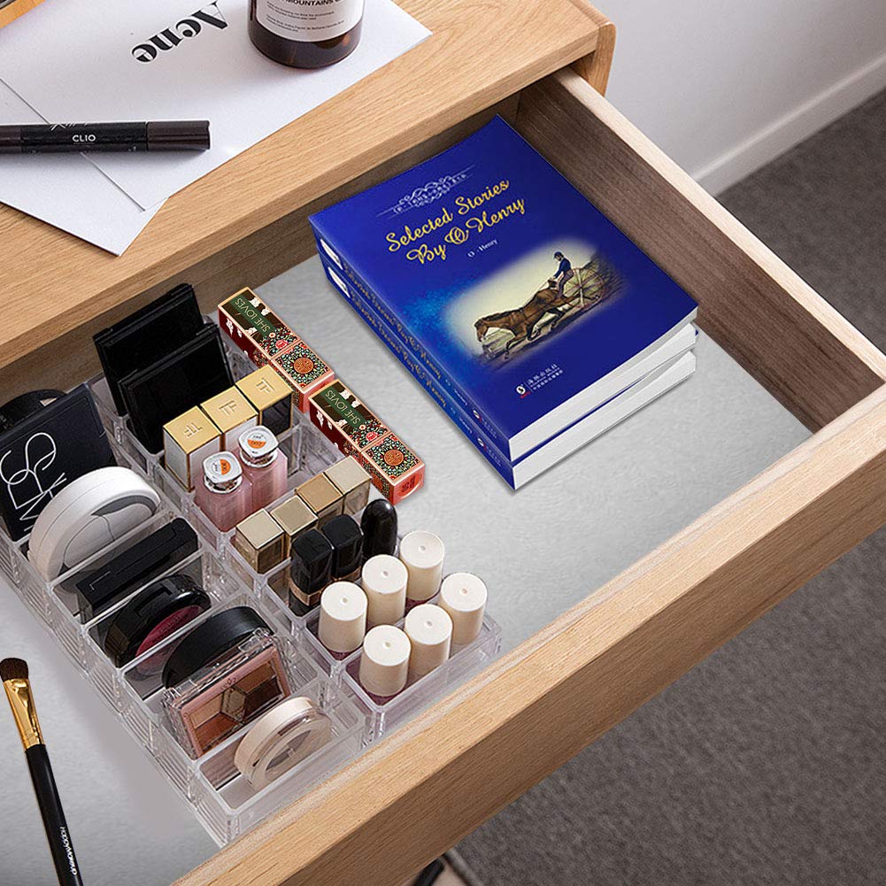 Weiai Clear Acrylic Makeup Organizer - 8 Slot Cosmetic Storage for Blush, Highlighter & Eyeshadow | Perfect for Vanity, Bathroom & Travel Makeup Organization
