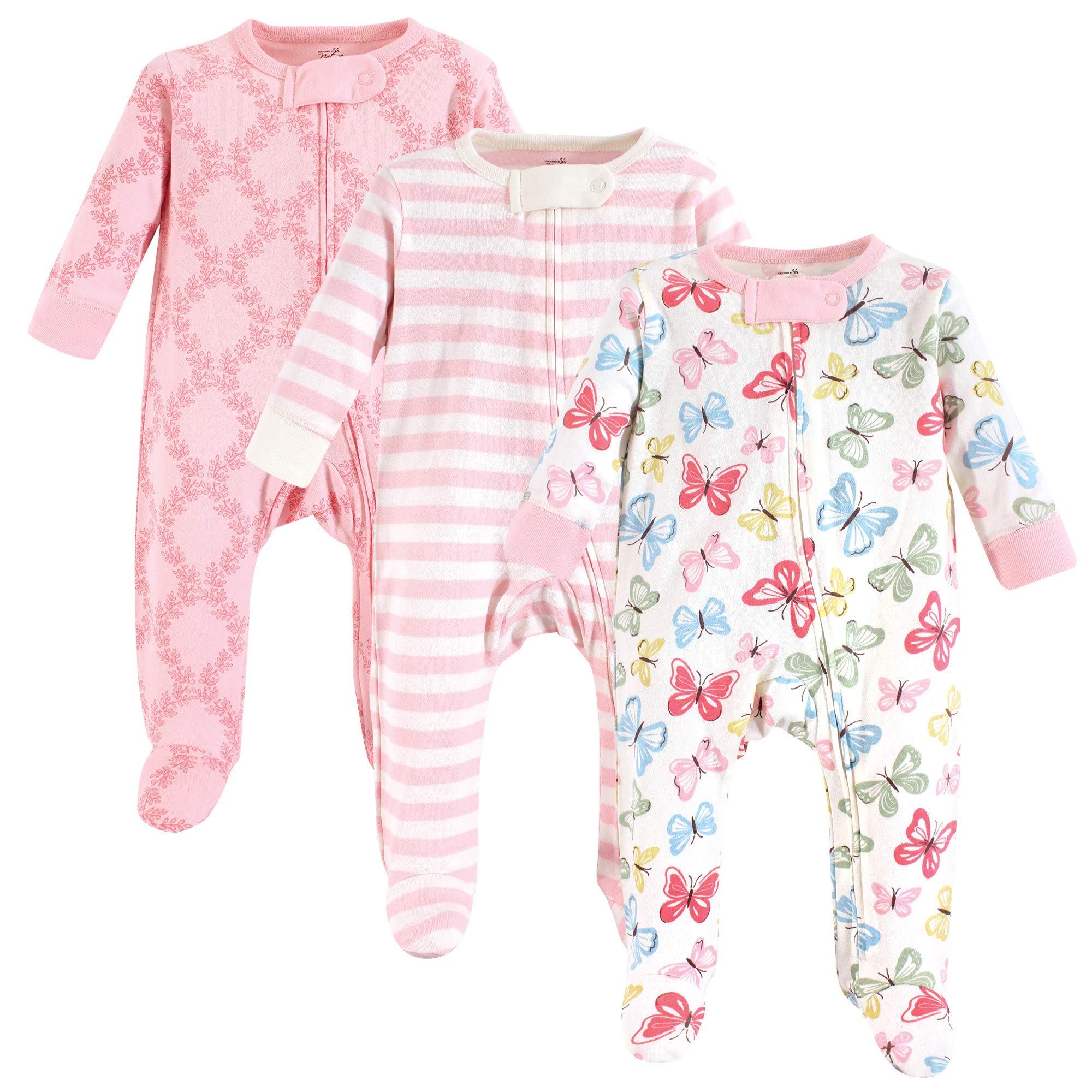 Organic Cotton Baby Girls' Sleep and Play Pajamas - Soft & Comfortable for Newborns & Toddlers - Perfect for Bedtime & Lounging at Home