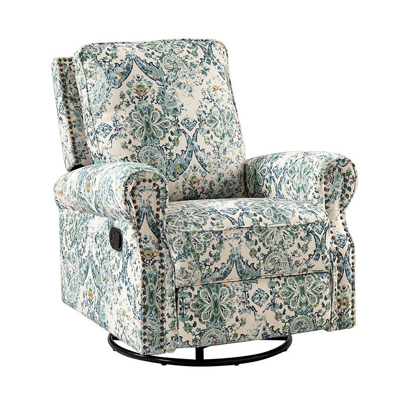 Comfortable Nikola Swivel Glider Recliner Chair - 360° Rotation & Smooth Gliding Motion - Perfect for Living Room, Nursery, or Home Theater Relaxation