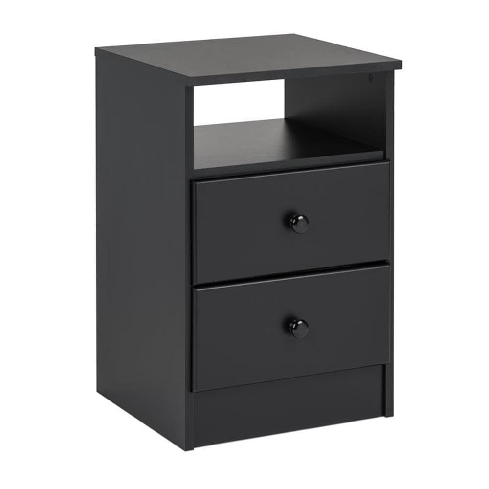 Home Square 4-Piece Bedroom Furniture Set with 2 Nightstands, Double Dresser & 4-Drawer Chest - Modern Bedroom Storage Solution for Master Bedroom or Guest Room