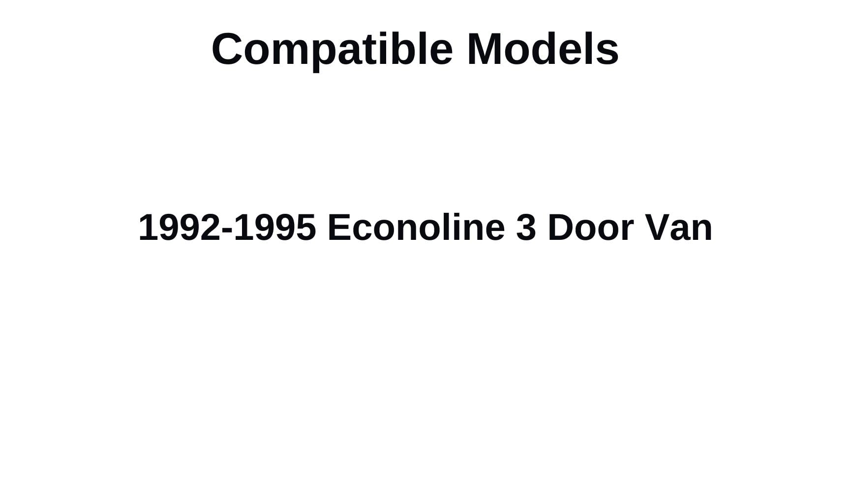 Ford Econoline 1992-1995 Privacy Movable Back Window Glass - Passenger Right Side Replacement Part | Van Rear Window Upgrade for Privacy & Security