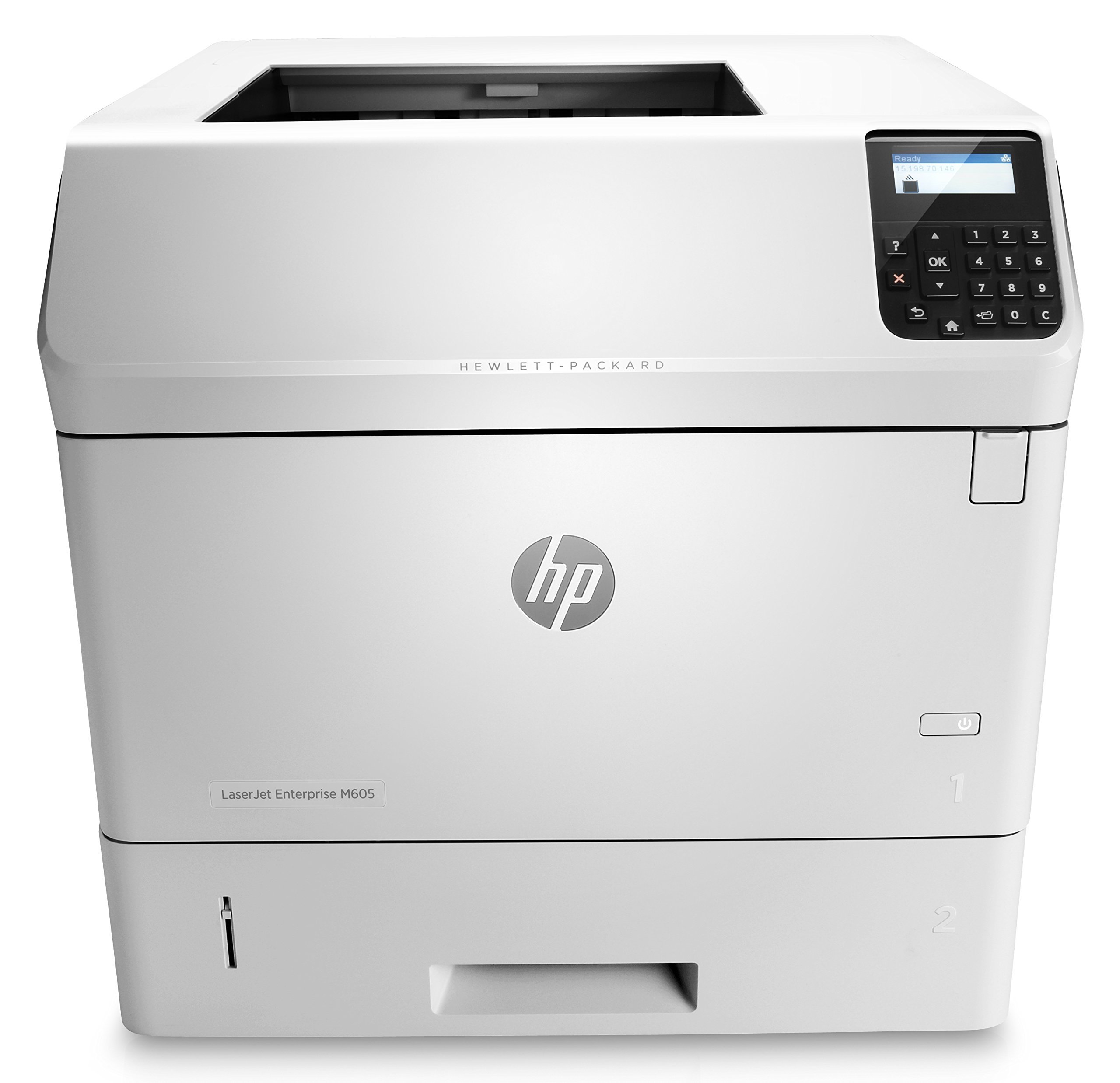 HP Monochrome LaserJet Enterprise M605n Printer with FutureSmart Firmware (E6B69A) - Renewed | High-Speed Business Printing for Offices & Workstations