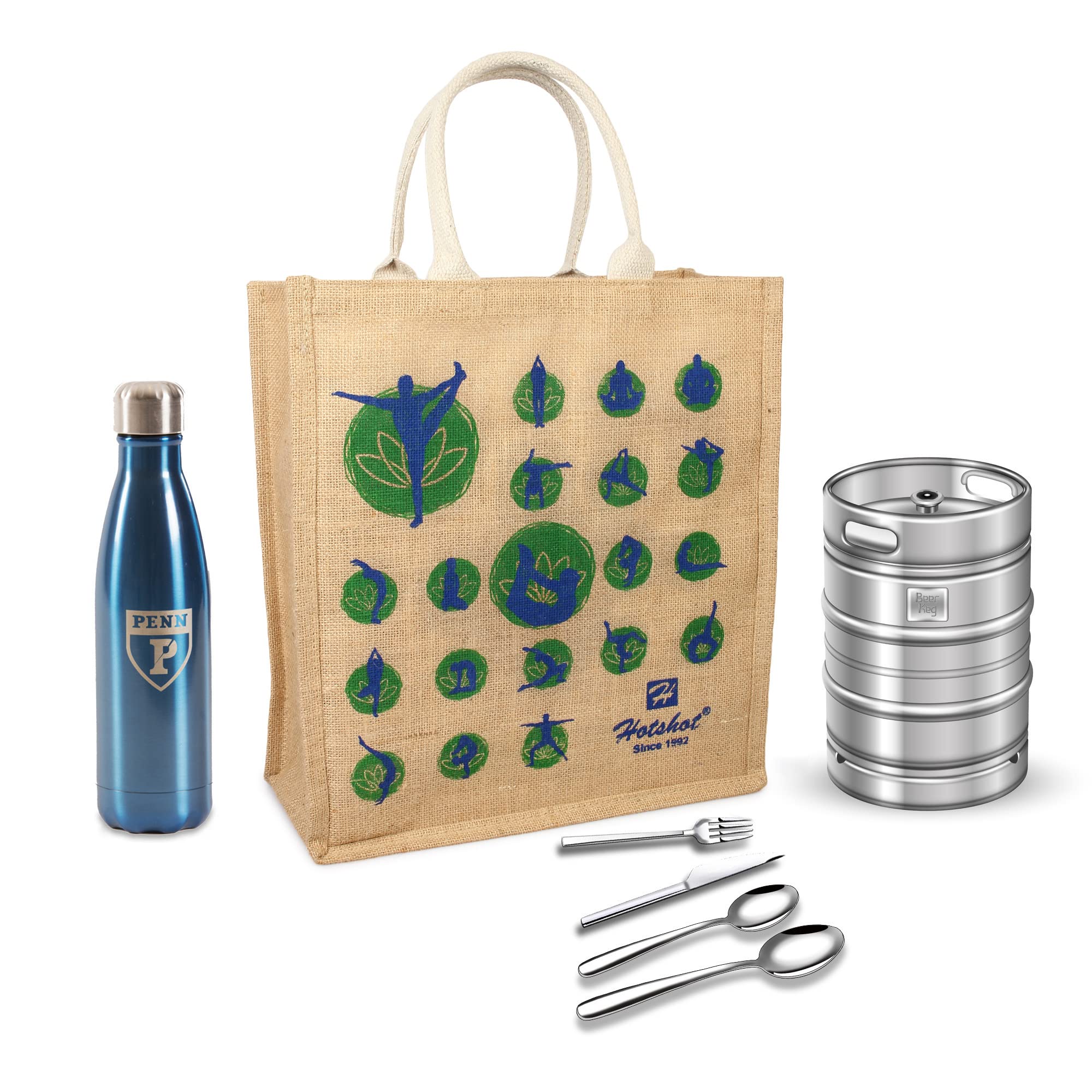 Premium Reusable Heavy Duty Waterproof Shopping Bags - 2 Pack Eco-Friendly Grocery Bags for Kitchen, Market & Travel | Durable Jute Vegetable Bags with Full Handles | Ideal for Groceries, Picnics & Daily Errands