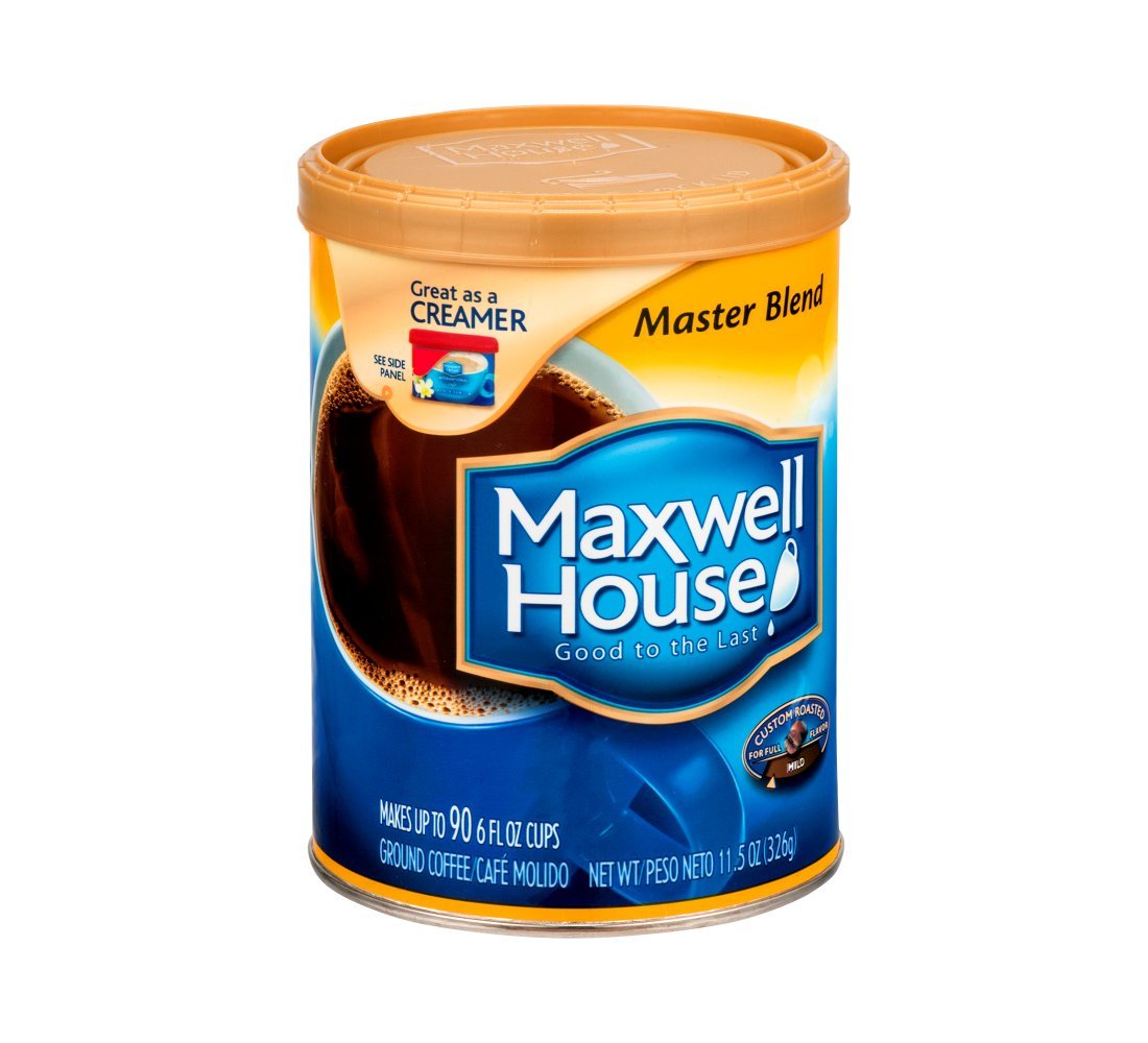 Maxwell House Master Blend Mild Ground Coffee - 11.5 oz (Pack of 6) | Smooth & Balanced Flavor | Perfect for Home Brewing, Office Use & Morning Energy Boost
