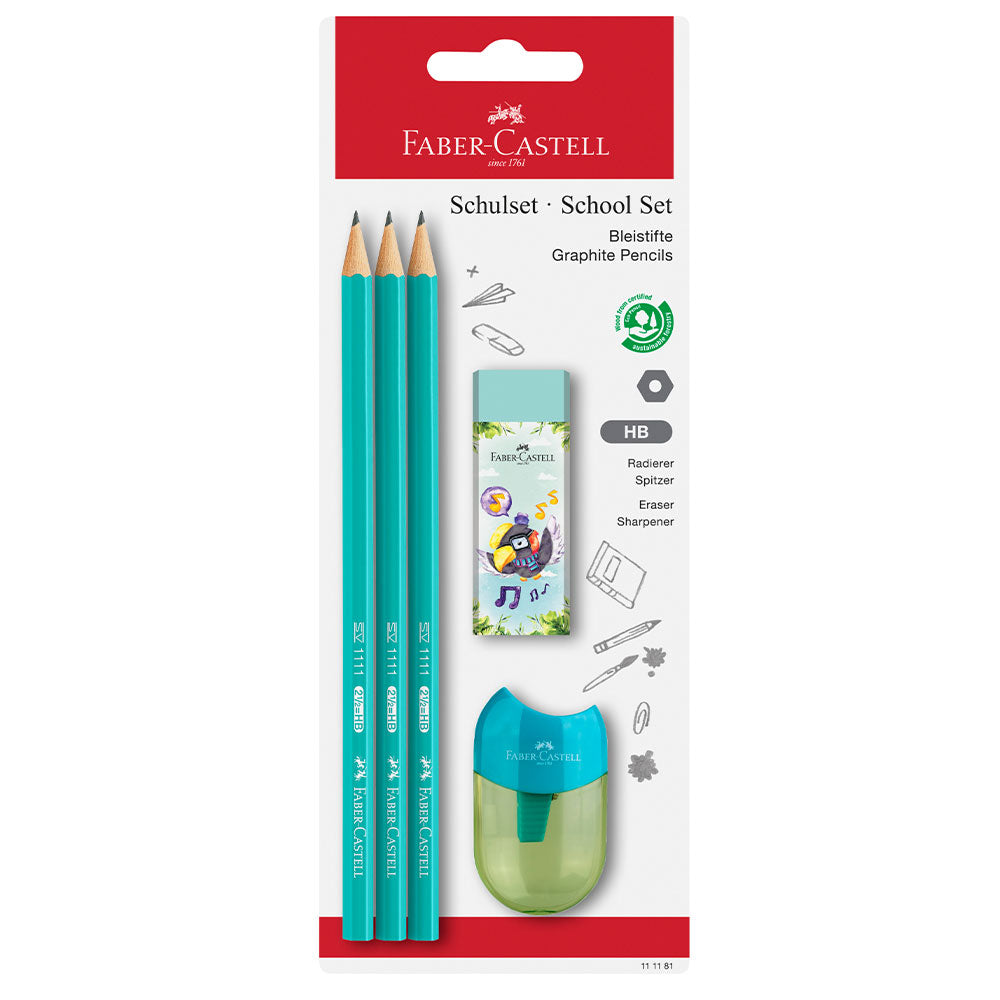 Faber Castell 1111 Graphite Pencil Set - 12 Pack Premium Drawing Pencils for School, Art & Sketching - Perfect for Students, Artists & Professional Sketching Projects