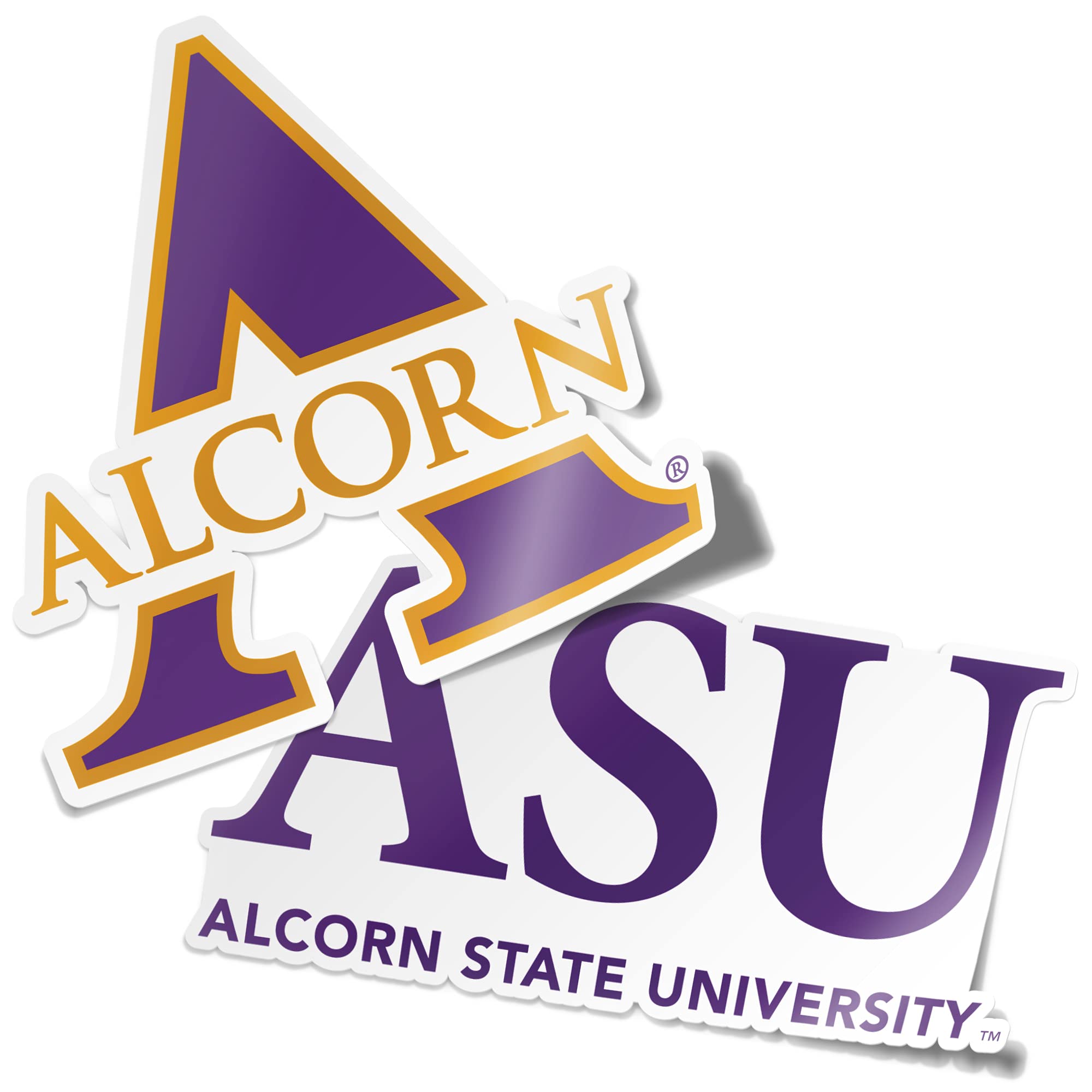 Desert Cactus Alcorn State University Braves Vinyl Decal Stickers - 4 Inch Set for Laptop, Water Bottle, Car & Scrapbook - Perfect for College Pride, School Spirit & Fan Gifts