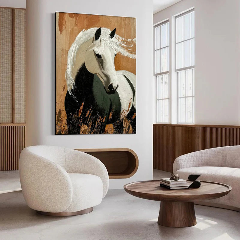 Animal Art Painting #AP111 - Handmade Canvas Wall Decor for Living Room, Bedroom & Office - Wildlife & Nature Inspired Home Decor
