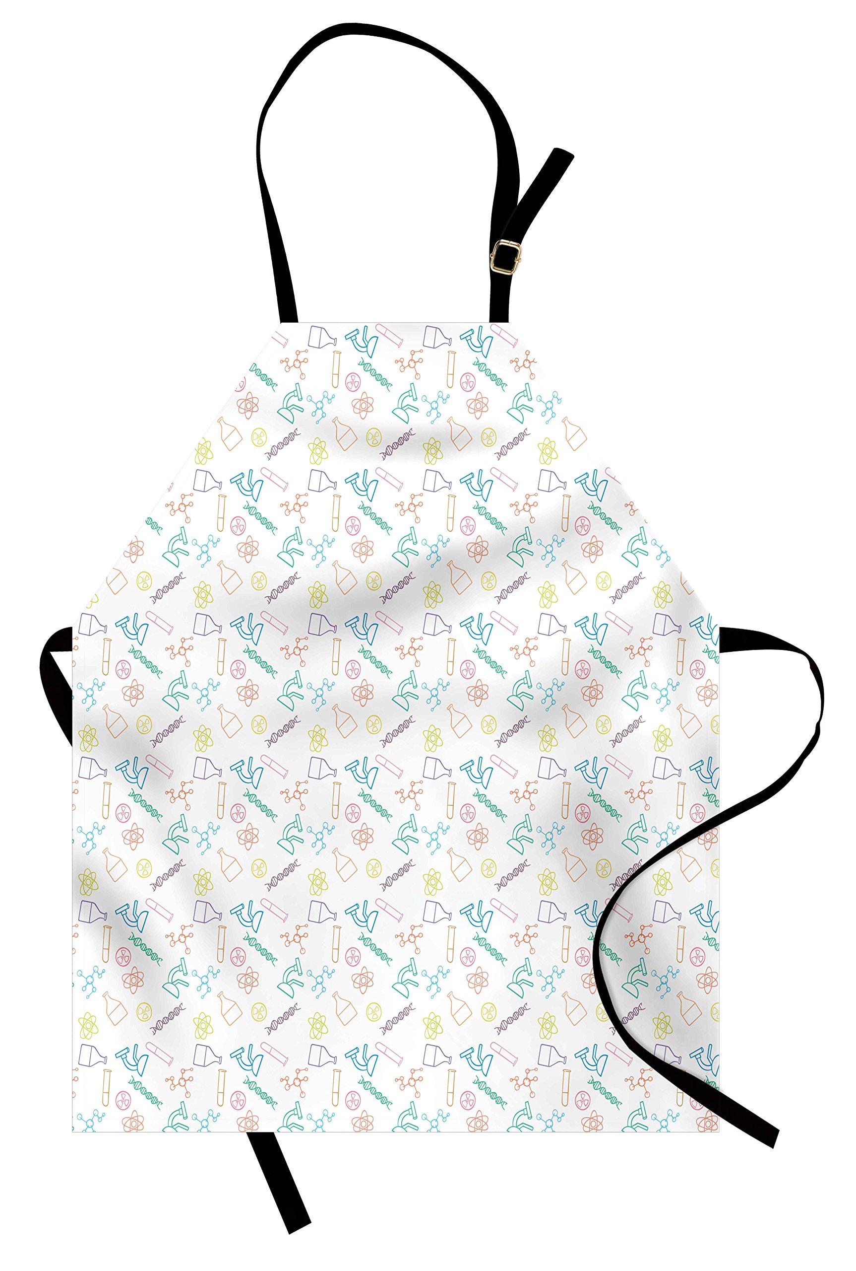 Ambesonne Science Apron - Chemistry Pattern for Cooking & Gardening