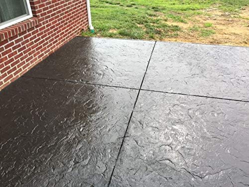 Premium Seamless Concrete Stamp Set - Monster Slate Texturing Skin for Decorative Patterns | 4-Piece Kit for Concrete, Cement & Overlay Projects | Perfect for Patios, Walkways & Driveways