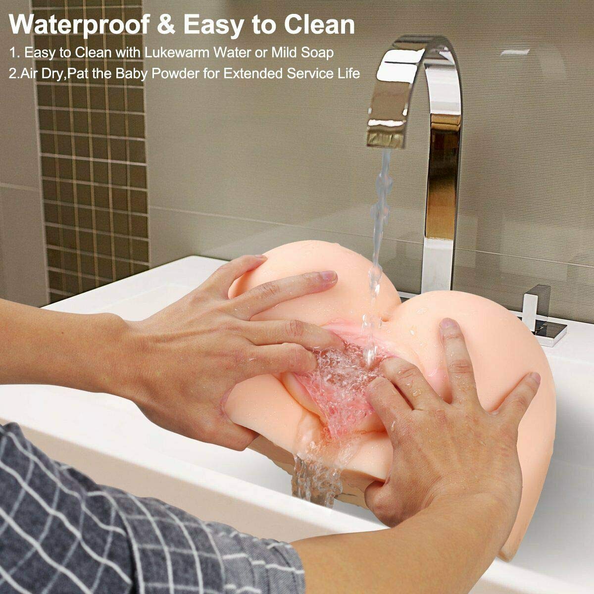 Realistic Life-Sized Male Masturbator Sex Toy - 3D Silicone Vagina & Anal Channel for Men | Perfect for Solo Pleasure & Couples Play | Discreet Home Use & Adult Entertainment
