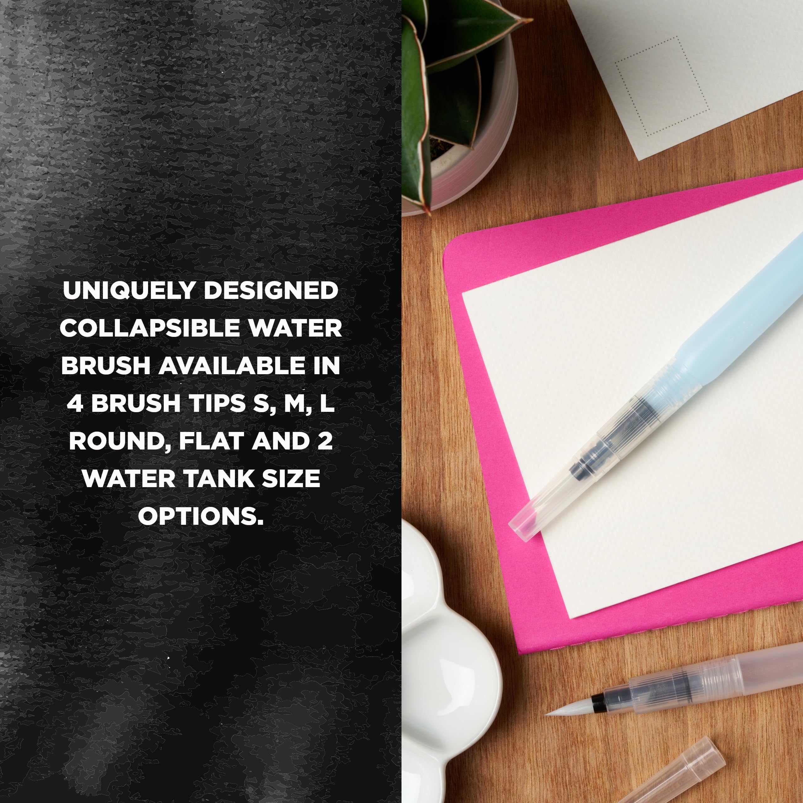 SAKURA Koi Water Brush - 9ml Watercolor Brush with Small Tip for Artists, Sketching, and On-the-Go Painting