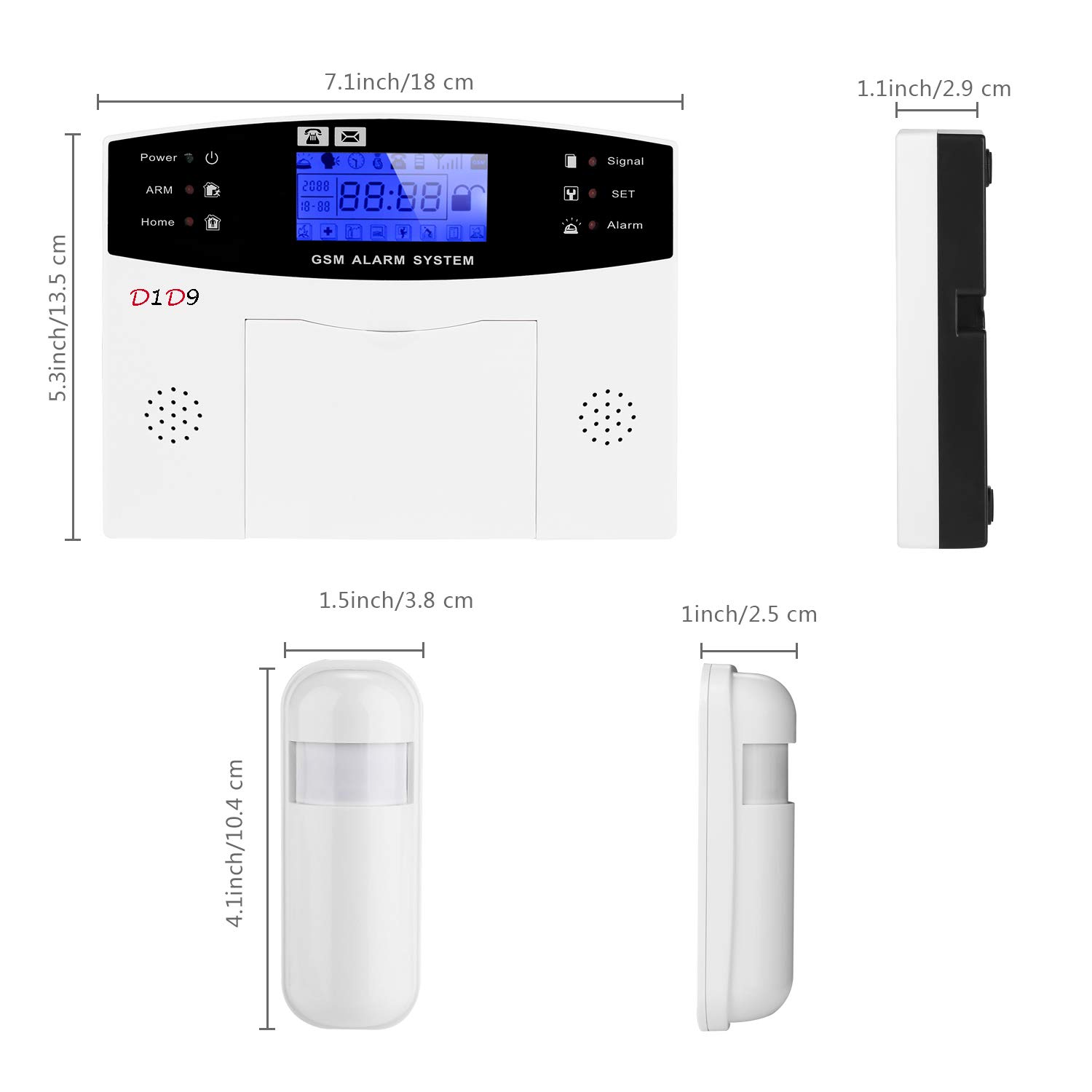 Wireless DIY GSM Burglar Alarm System for Home Security - Protect Your House from Intruders & Theft | Ideal for Apartments, Offices & Vacation Homes