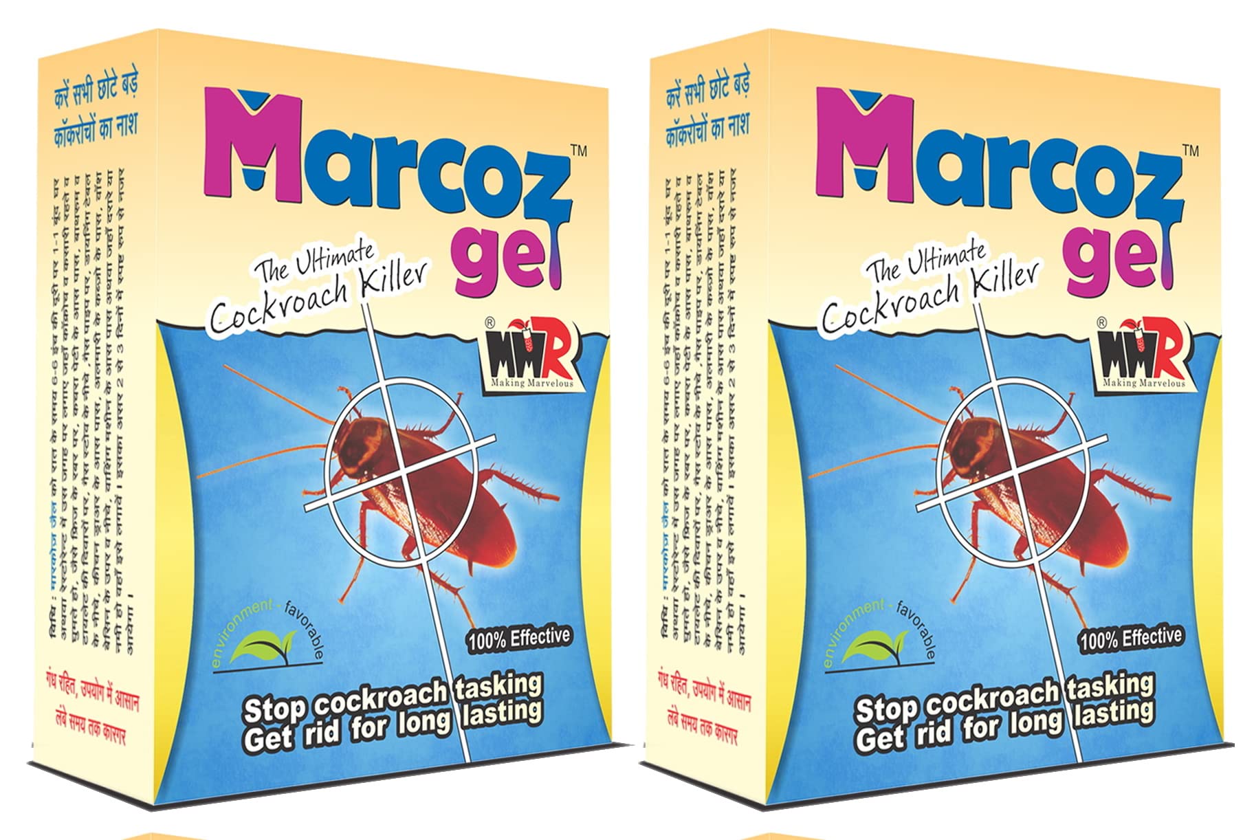 MMR Making Marvelous Marcoz Gel - Ultimate Cockroach Killer Gel for Home & Kitchen | Safe, Odorless, Fast-Acting | Powerful 20g (Pack of 2) | Effective Pest Control for Apartments, Restaurants & Food Storage Areas