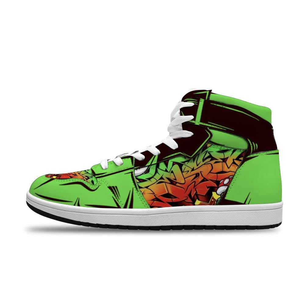 Custom Graffiti Streetwear Sneakers for Men & Women - Trendy Anime Basketball Shoes - Perfect for Urban Fashion, Sports & Casual Wear