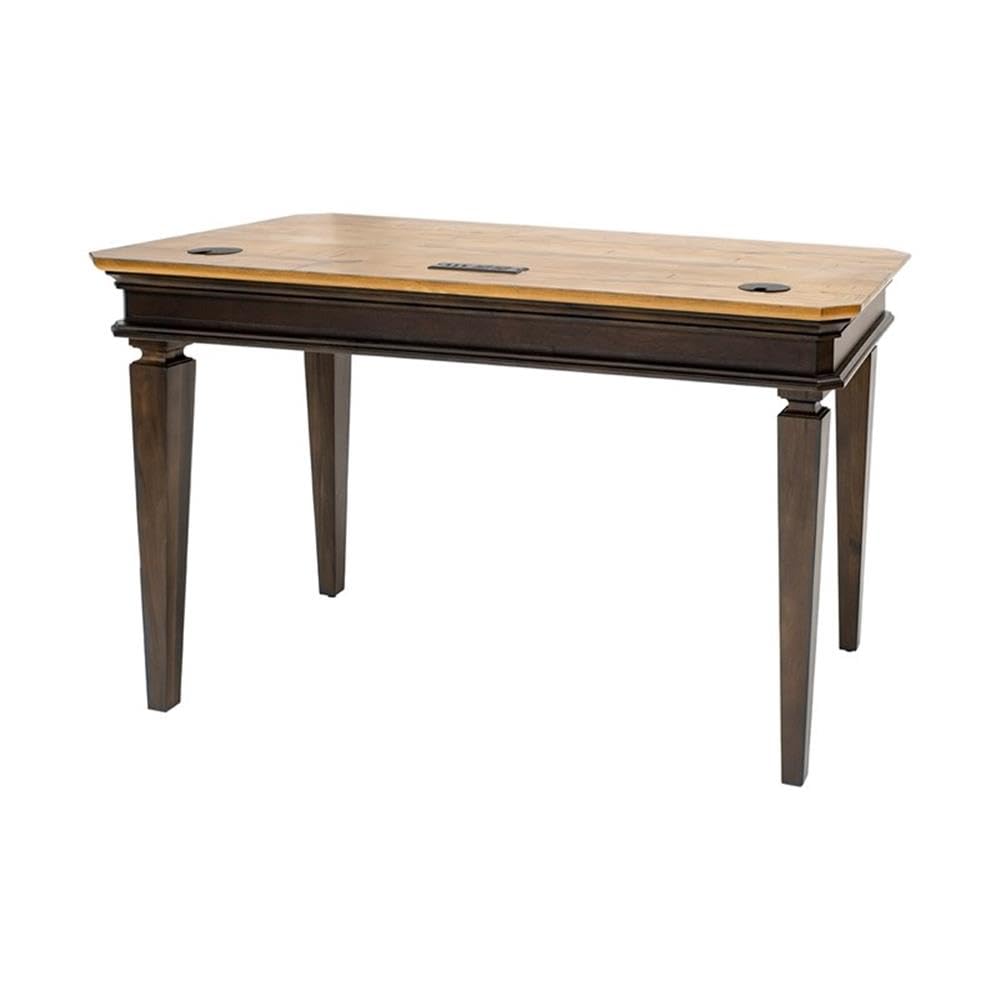 Martin Furniture IMSA384 Executive Writing Desk - Brown Wooden Office Desk for Home & Business Workspace | Perfect for Remote Work, Study & Professional Office Setup
