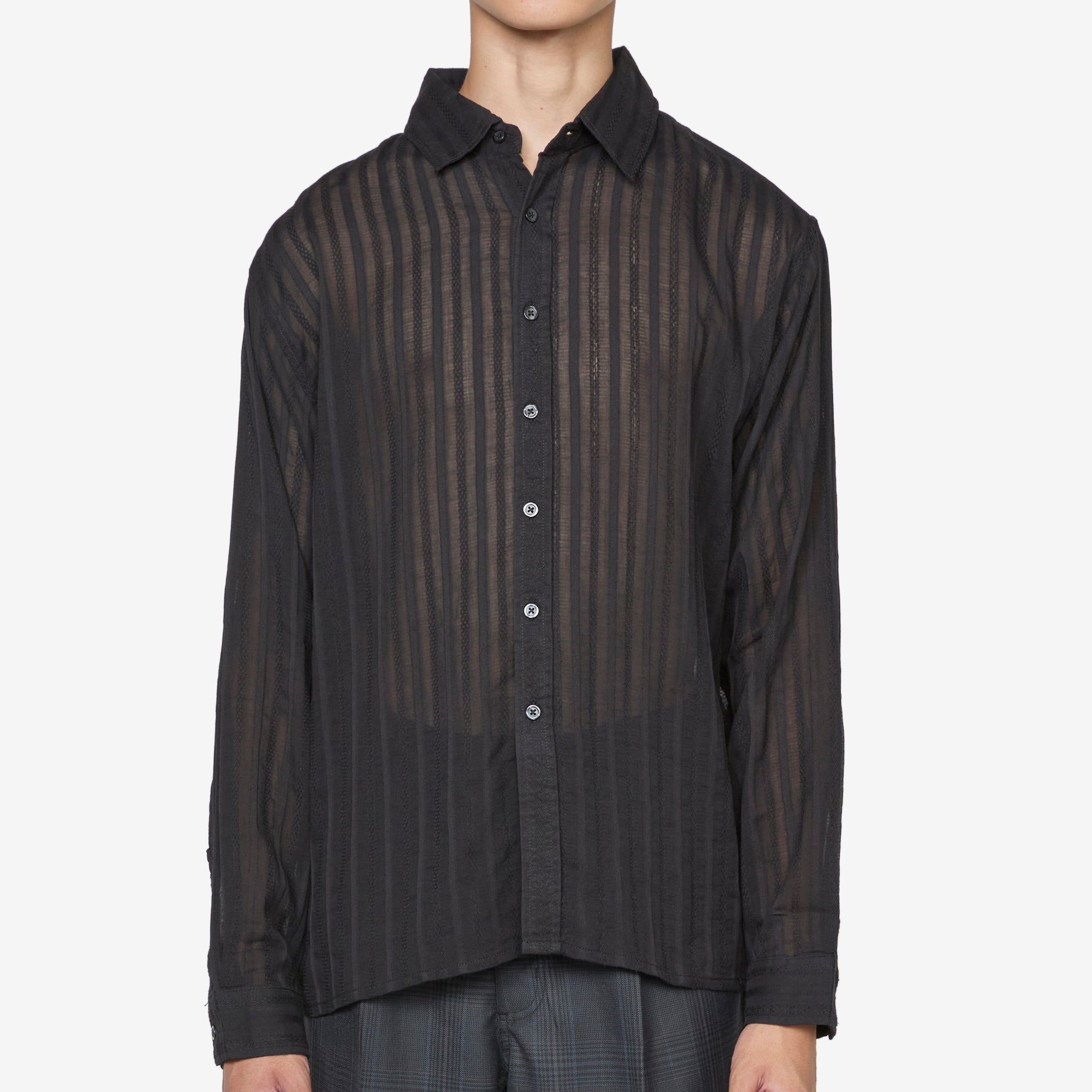 BB Shirt Sheer Black - Stylish See-Through Blouse for Women | Perfect for Night Out, Party & Date Night