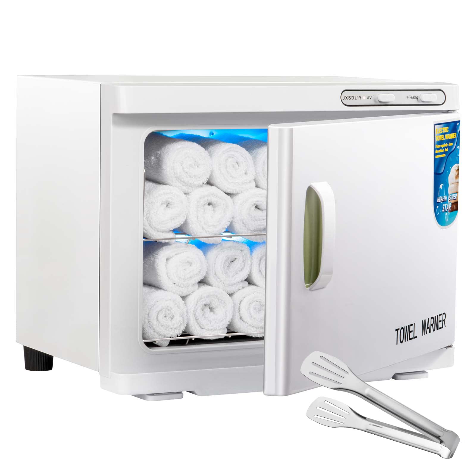 Premium 23L LED Towel Warmer Cabinet - Fast Heating Spa & Salon Towel Heater for Facial, Massage & Bathroom Use - Large Capacity 2-in-1 Professional Towel Warmer (White) - Perfect for Home Spa, Salon & Luxury Bathroom Experience