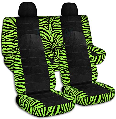 Lime Green Zebra & Black