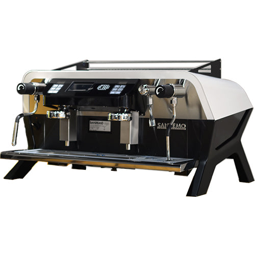Sanremo F18 2-Group Commercial Espresso Machine in White - Perfect for Cafes, Restaurants, and Coffee Shops