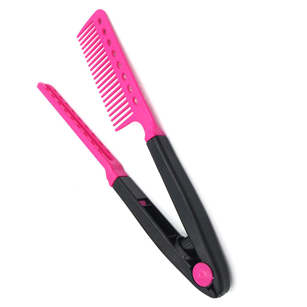 V-Shaped Hair Brush - Professional Styling Tool for Straightening & Detangling Hair - Perfect for Salon, Home Use & Travel