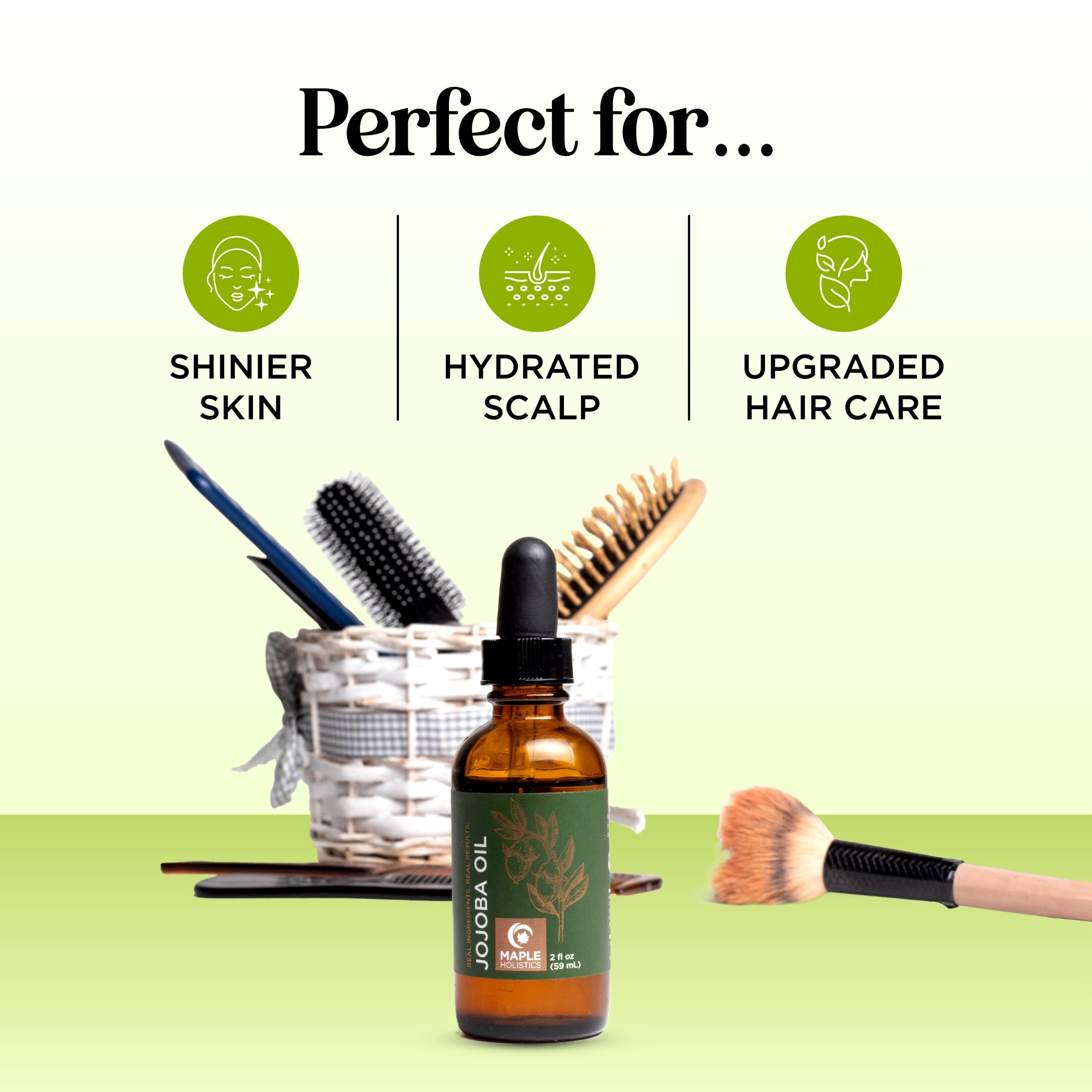 Pure Organic Jojoba Oil for Hair, Skin & Face - Cold Pressed, Unrefined & Natural Moisturizer - Perfect for Dry Skin, Acne & Hair Growth - Use for Massage, DIY Beauty & Aromatherapy