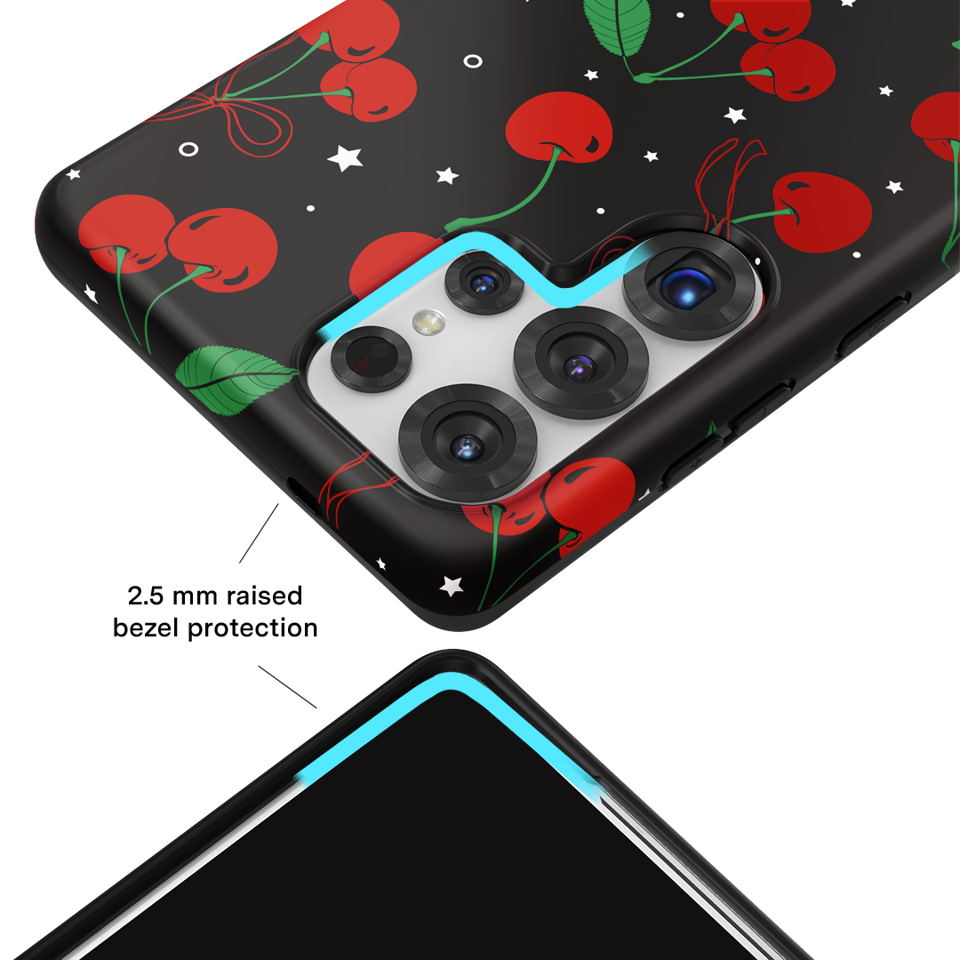 Samsung Phone Case with Cherry Design - Durable Protective Cover for Samsung Galaxy Series - Perfect for Everyday Use, Travel, and Gifting