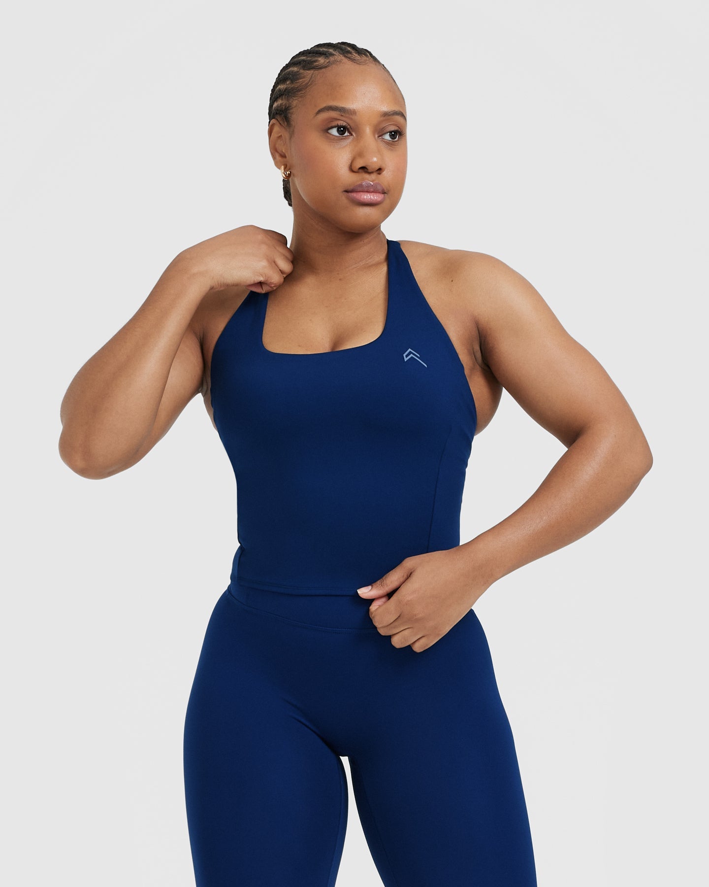 Timeless Square Neck Mid Vest for Women - Elegant Sleeveless Layering Piece in Midnight Blue | Perfect for Office Wear, Casual Outfits & Summer Styling