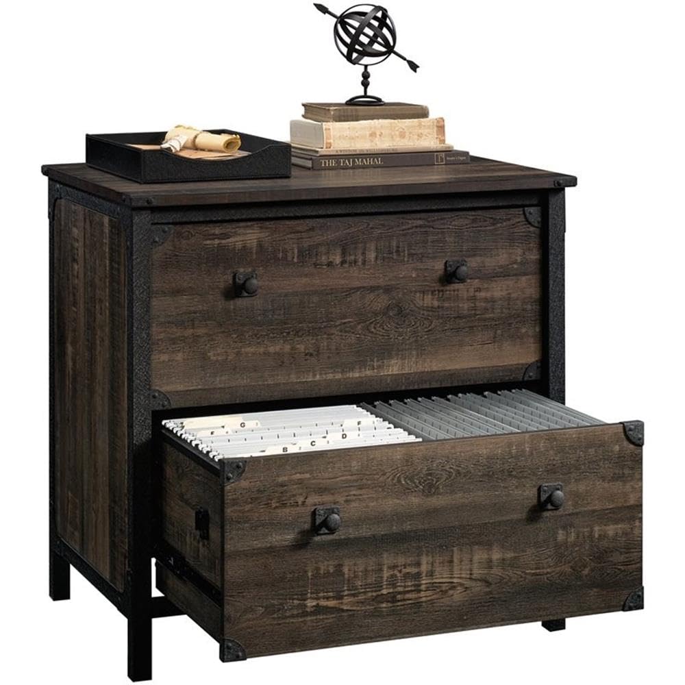 UrbanPro Farmhouse Oak Engineered Wood Lateral File Cabinet - Stylish Home Office & Business Storage Solution for Documents & Folders