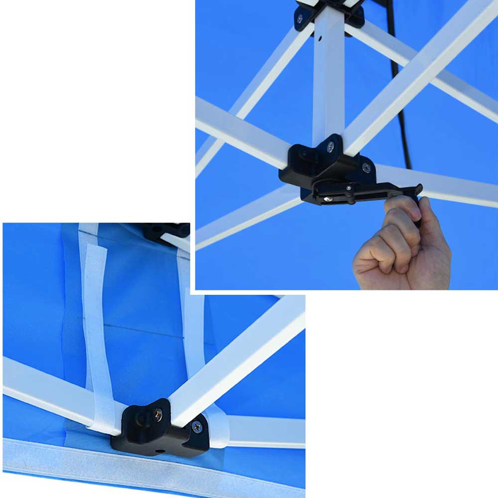 InstaHibit 10x20 Waterproof Commercial Pop Up Canopy Tent - CPAI 84 Certified Instant Shelter for Outdoor Events, Farmers Markets, and Beach Parties