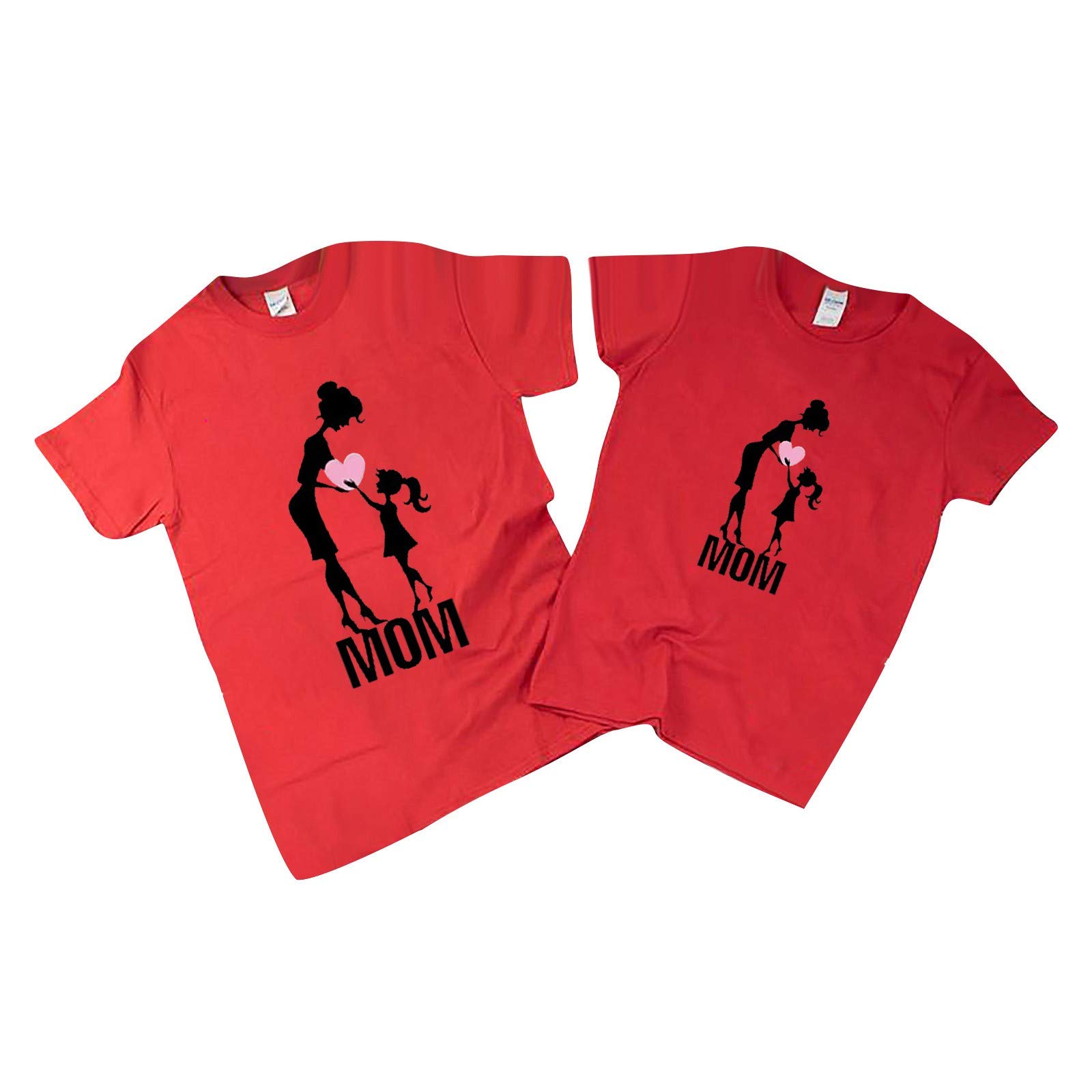Cute Boys & Girls T-Shirt Set for Mother's Day - Soft Cotton Baby Tops & Women's Blouse in Brown | Perfect for Family Matching Outfits, Birthday Gifts & Casual Wear