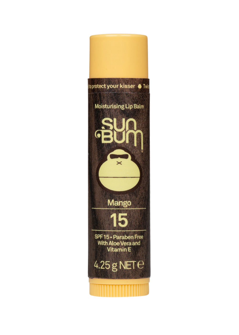 Sun Bum SPF 15 Moisturizing Lip Balm with Mango Flavor - Hydrating & Sun Protection for Outdoor Activities, Beach, and Daily Use
