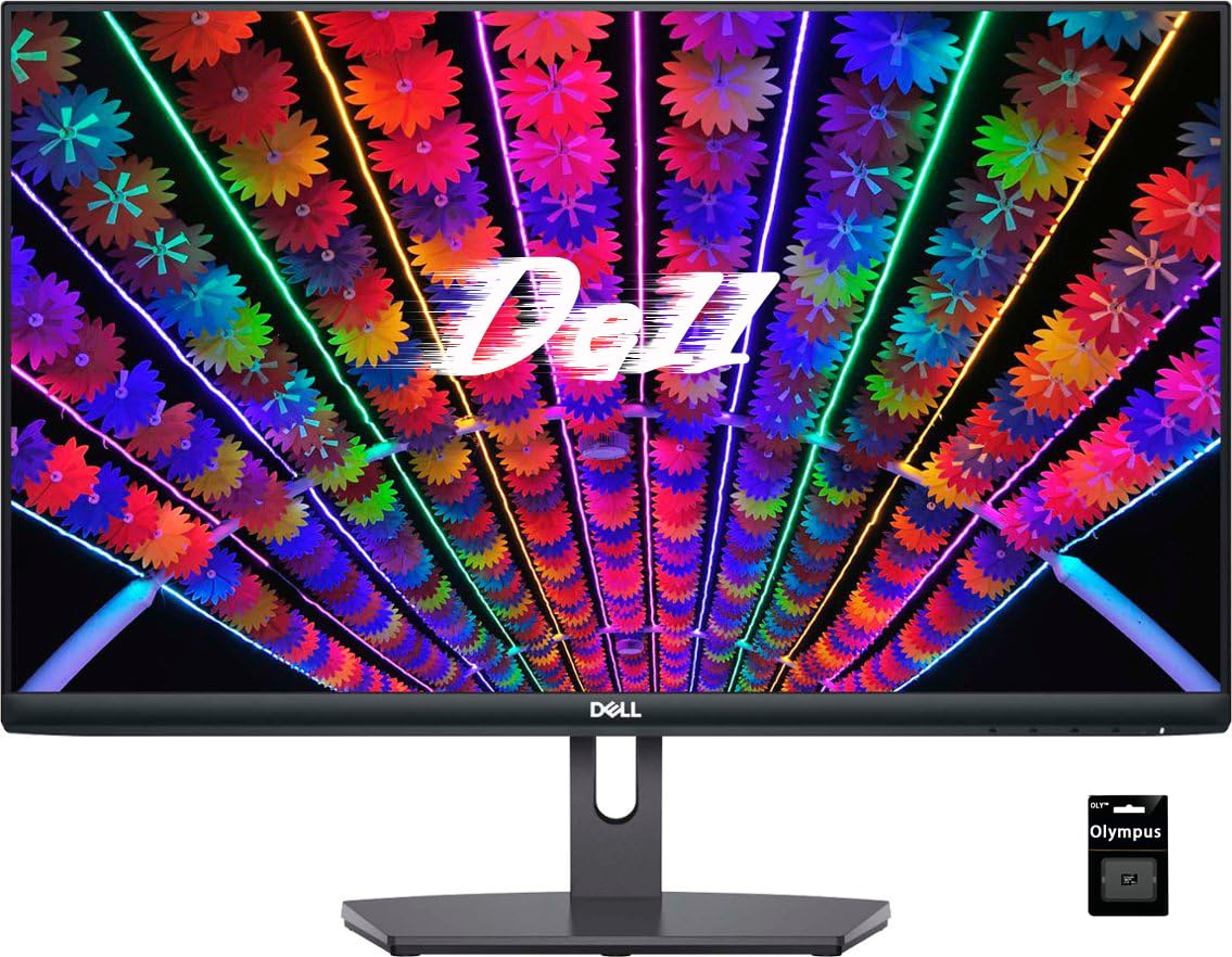 Dell S24 24-inch IPS LED Monitor - Full HD 1080p, AMD FreeSync, 75Hz Refresh Rate, 4ms Response Time - Anti-Glare, Low Blue Light, Flicker-Free, VESA Mountable, 2x HDMI Ports - Ideal for Home Office, Gaming & Multimedia Entertainment