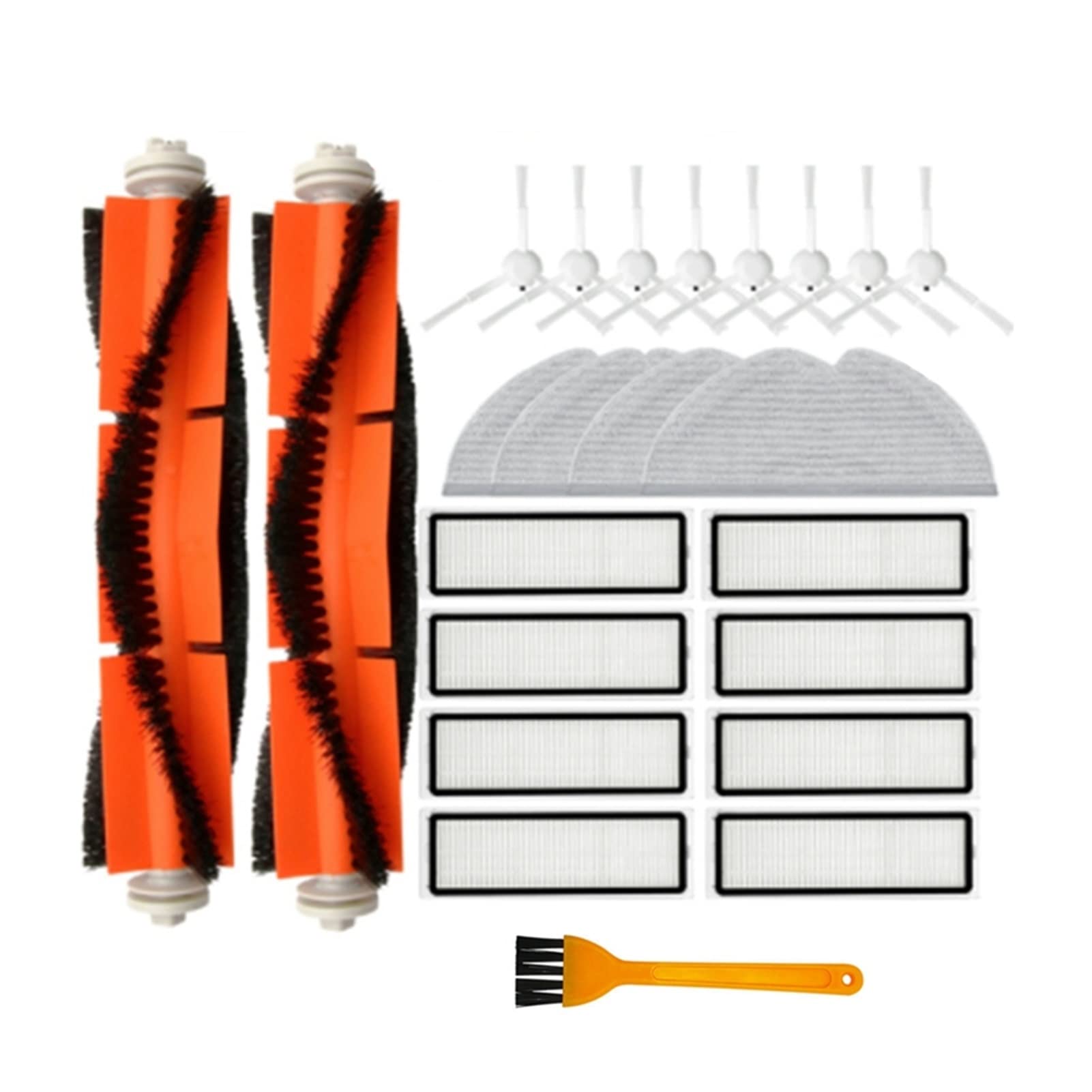 Xiaomi Dreame Bot D9 Max Vacuum Cleaner Parts - Replacement Side Brush, Mop Pad & HEPA Filter Compatible with Robotic Vacuum Cleaner (Auburn) | Perfect for Pet Hair, Hardwood Floors & Daily Cleaning