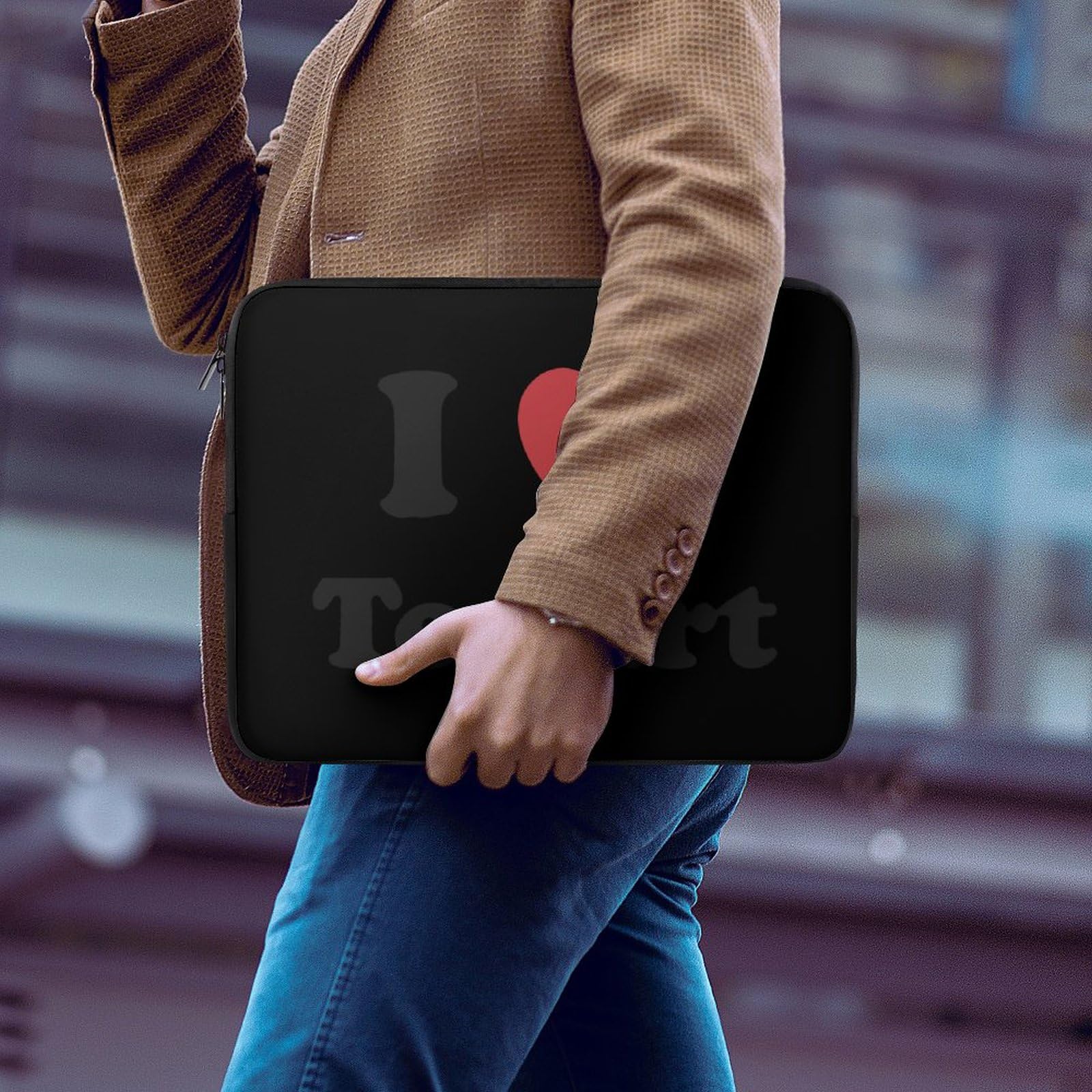 I Love to Fart Personalized Laptop Bag - Slim Business Casual Briefcase for Work, School & Travel