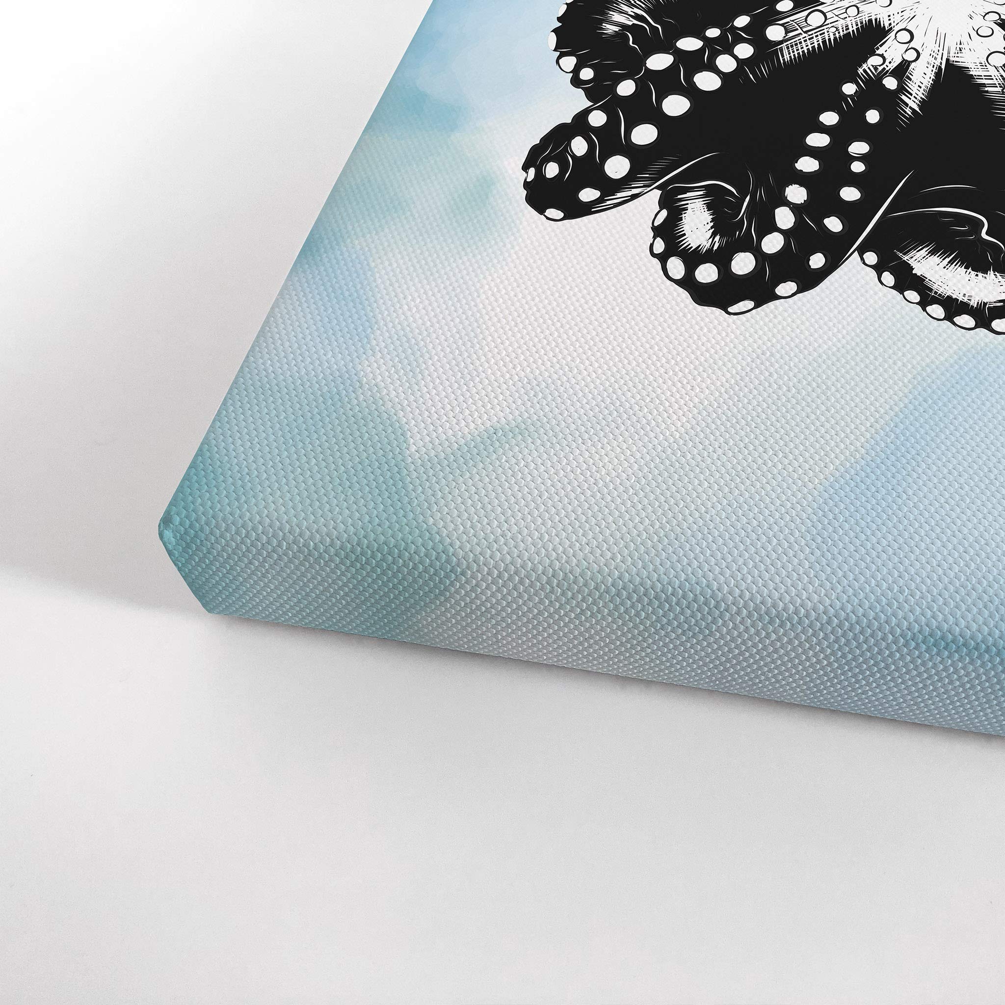 Blue Nautical Bathroom Canvas Print - Wall Art Decor for Home & Bathroom