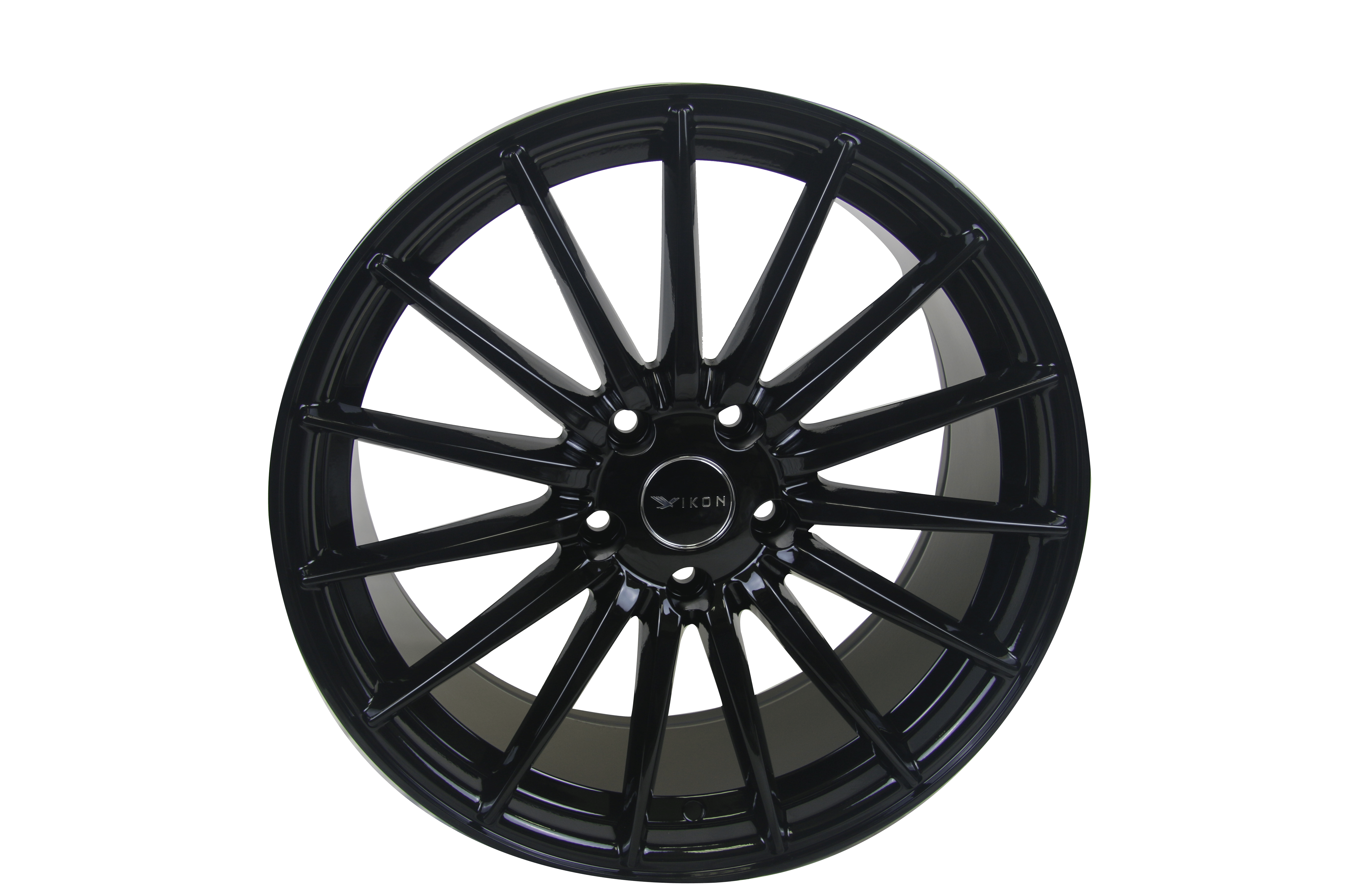 IKON Alloy Wheel IK115 17x7.5 5x114.3 +35mm Offset 72.6mm Bore Glossy Black - Perfect for Honda Civic, Toyota Camry & Nissan Altima Custom Upgrades