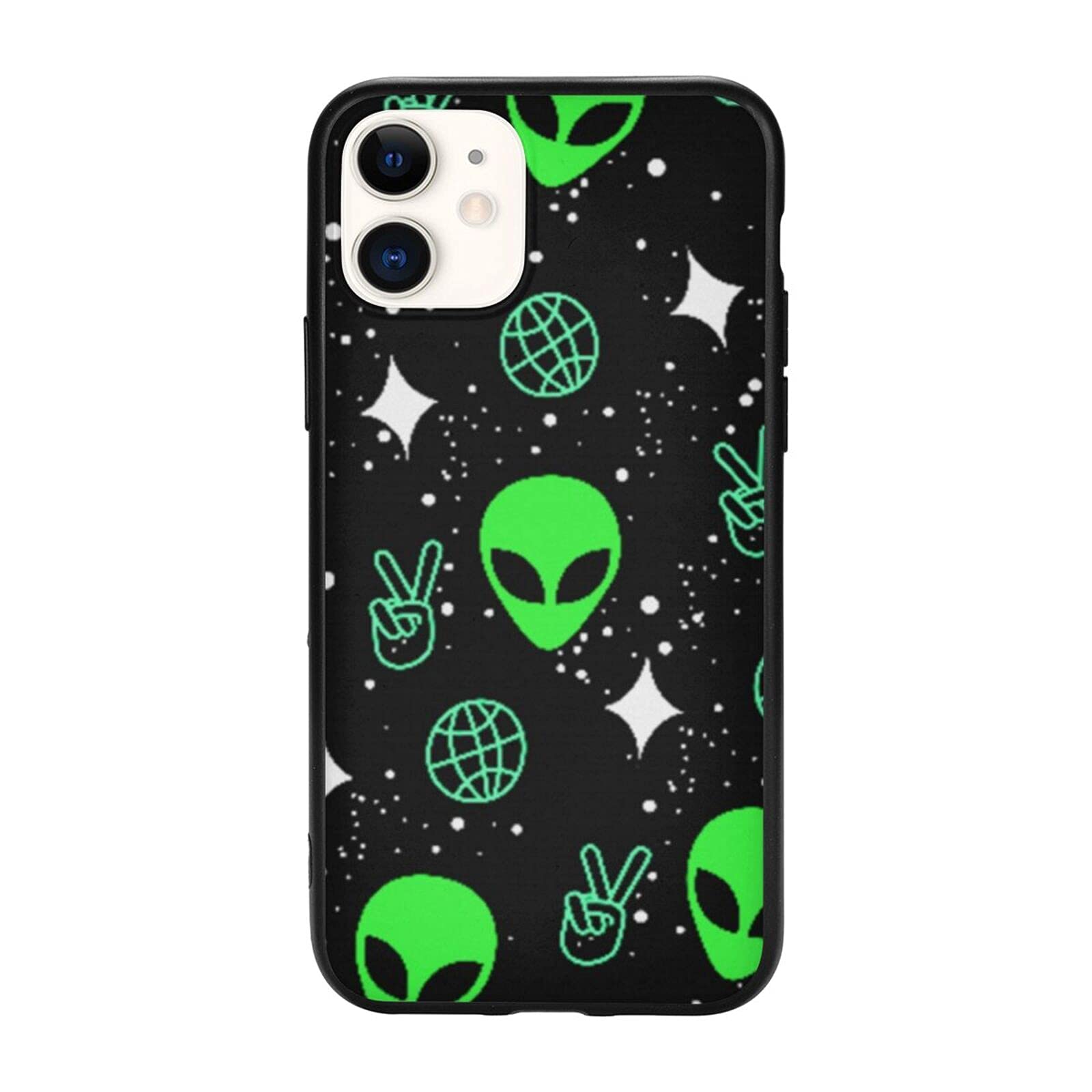 Cute UFO Alien Pattern iPhone 11 Pro Max Case (6.5 inch) - Yellow Loose Watercolor Sunflowers Design Protective Cover for Girls | Perfect for Everyday Use, School & Travel
