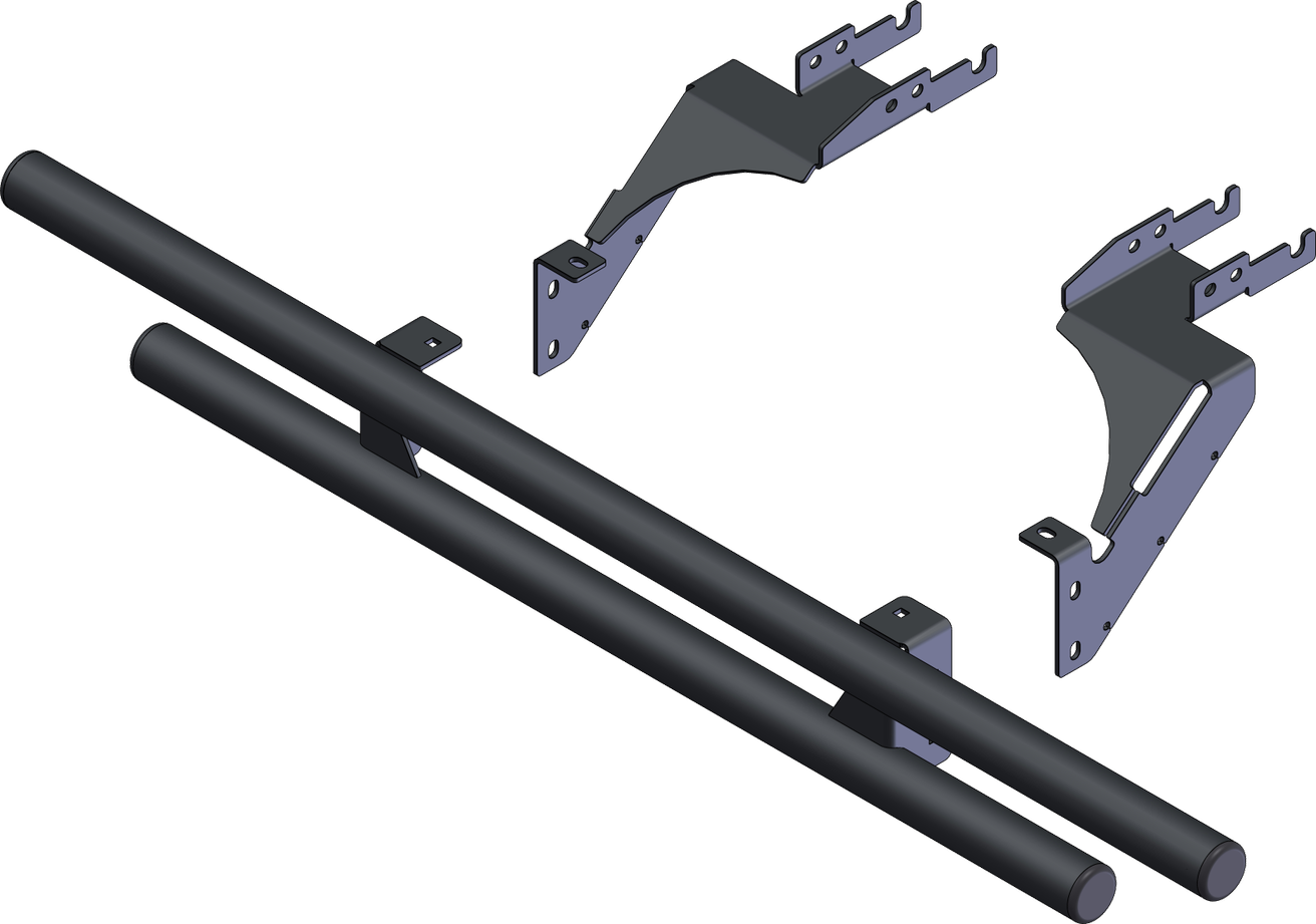 Polaris General Rear Bumper by KFI - Heavy Duty Steel Off-Road Bumper for UTV/ATV - Perfect for Trail Riding, Hunting & Off-Road Adventures