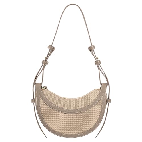 Khaki With Canvas Texture Leather
