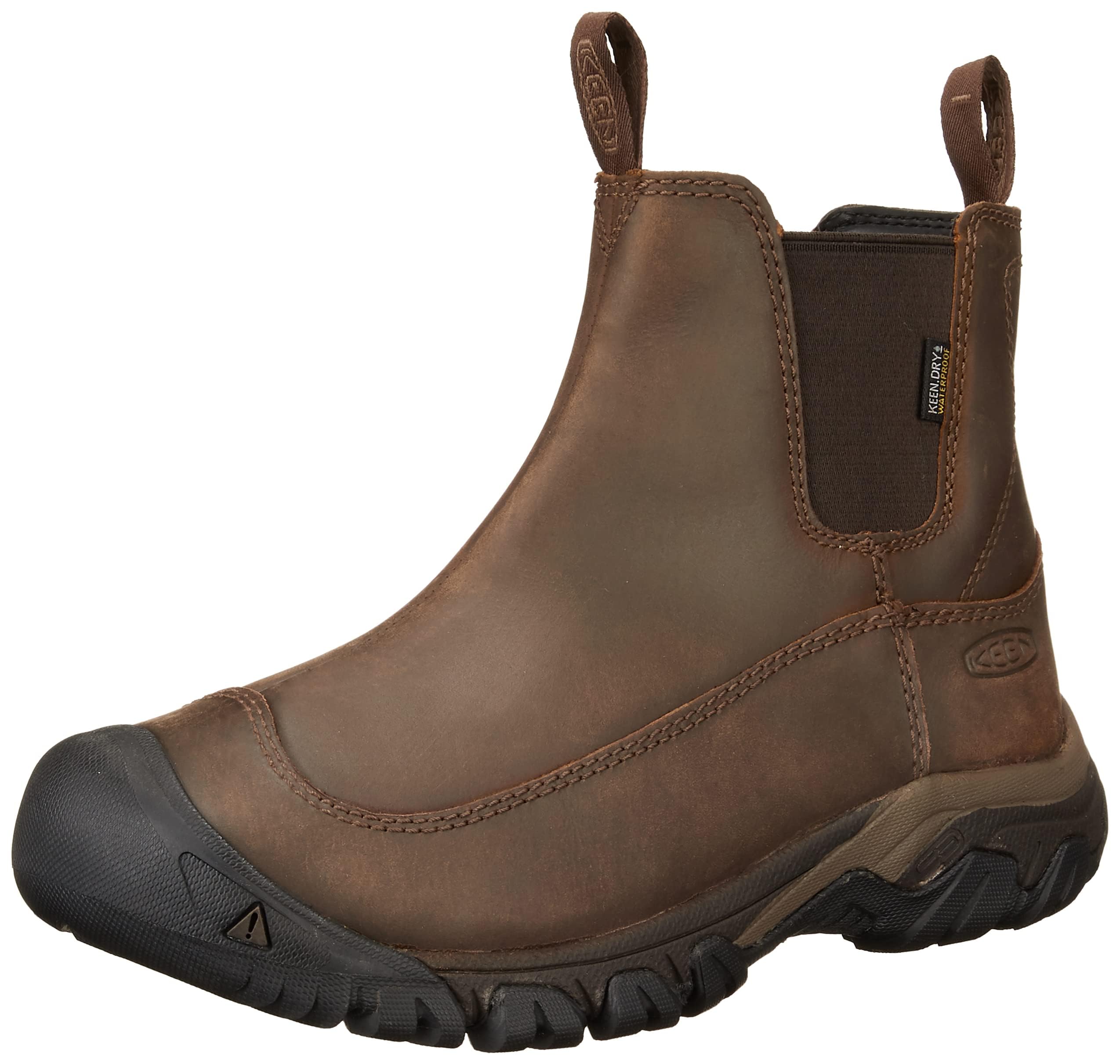 KEEN Men's Anchorage III Waterproof Winter Boots - Insulated Pull-On Snow Boots for Hiking, Snowshoeing & Cold Weather Outdoor Activities