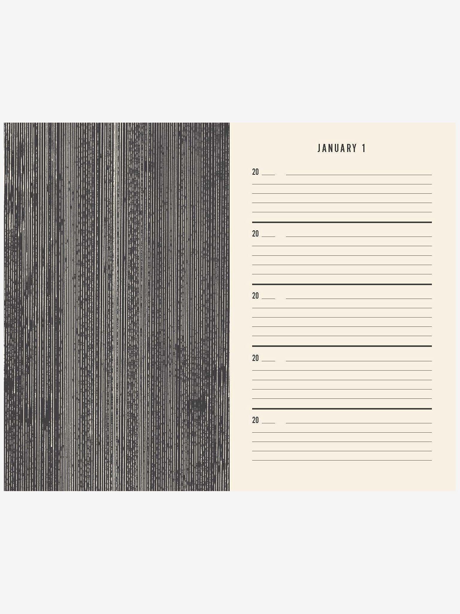 One Line A Day Journal - Premium Canvas Notebook for Daily Reflection & Gratitude - Perfect for Memory Keeping, Mindfulness Practice & Personal Growth