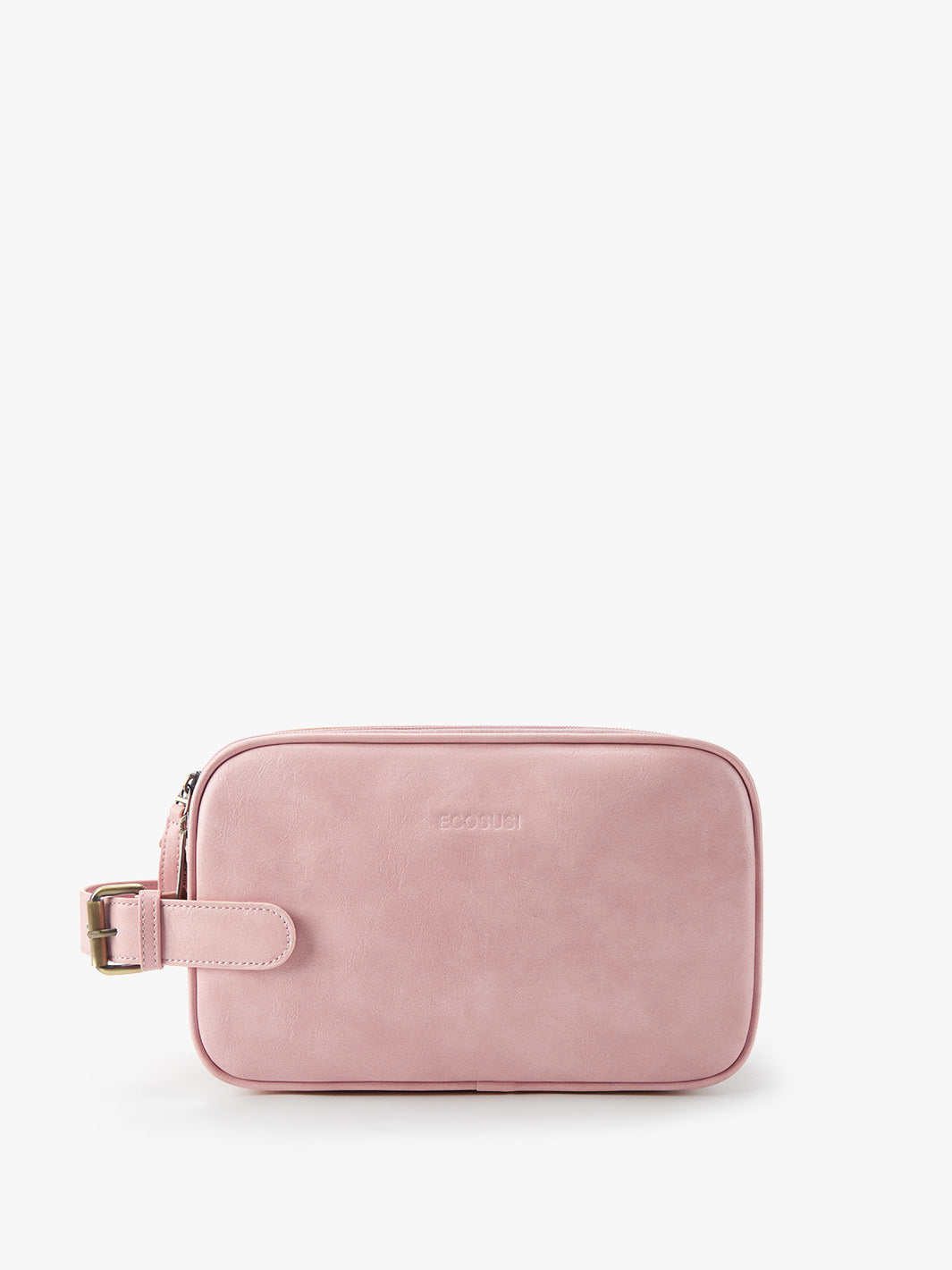 Elena Large Vegan Leather Toiletry Bag for Women | Waterproof Makeup Cosmetic Travel Organizer | Perfect for Gym, Vacation & Business Trips