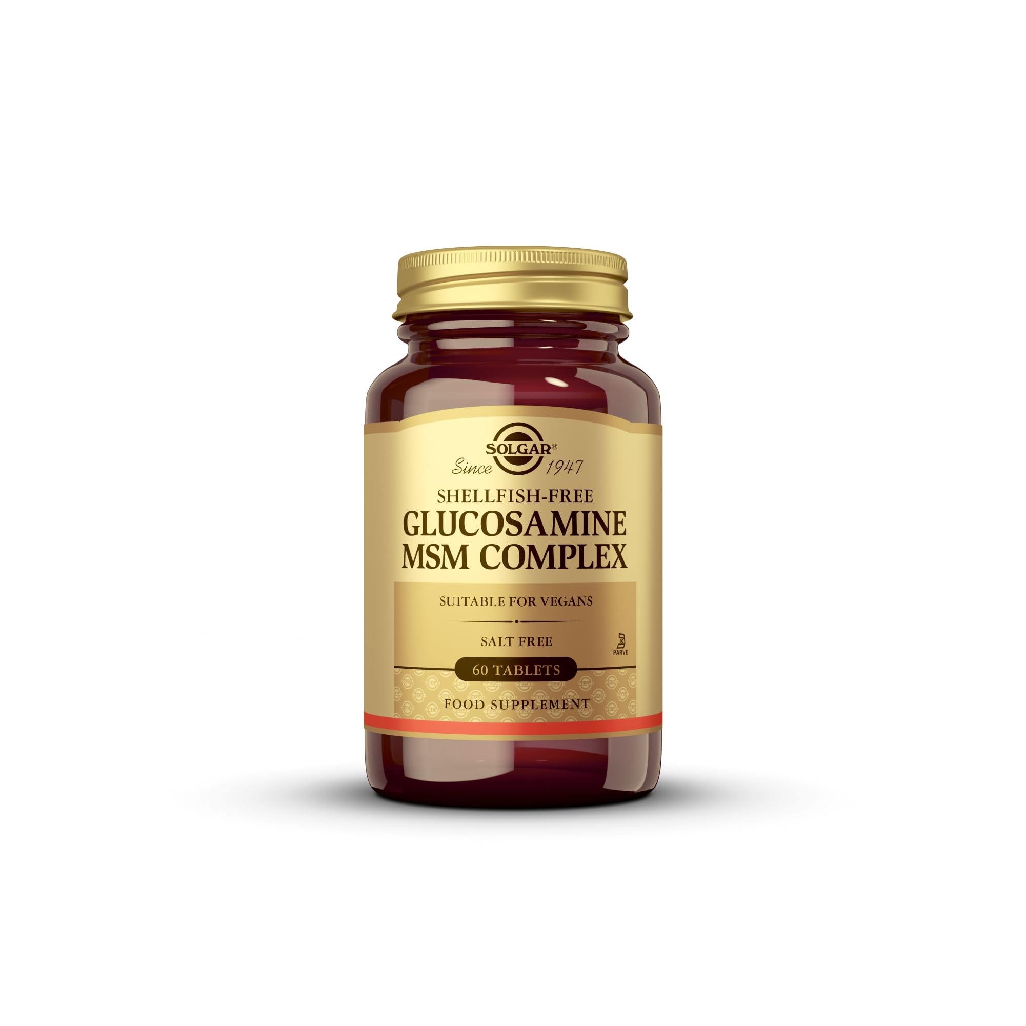 Solgar Triple Strength Glucosamine Chondroitin MSM Supplement - 60 Tablets (30 Servings) | Shellfish-Free, Gluten-Free & Dairy-Free Joint Support Formula | Promotes Healthy Joints & Comfortable Movement | Ideal for Athletes, Seniors & Active Lifestyles