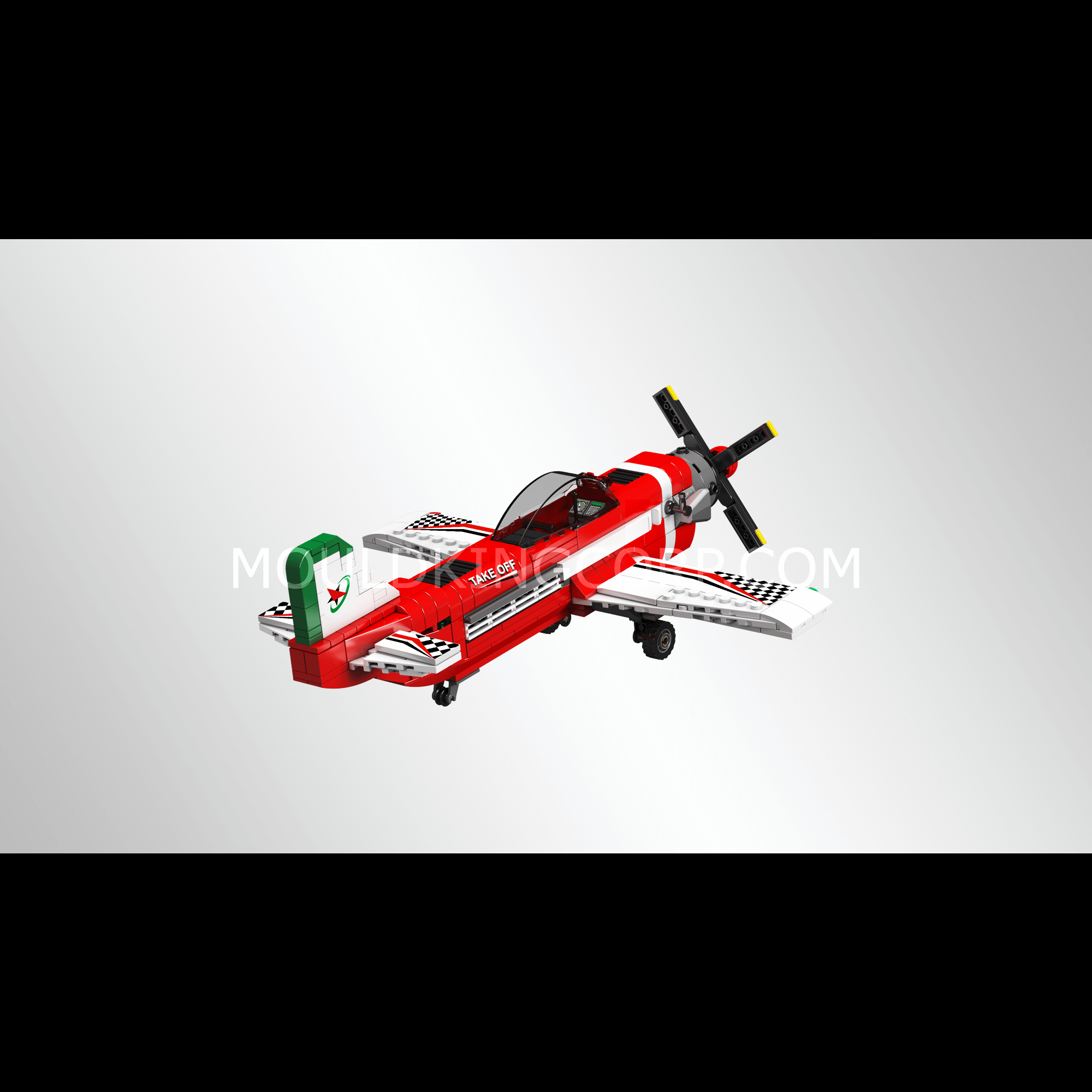 Mould King 24058 Racing Airplane Model Building Kit - 470 Pcs STEM Toy for Kids & Adults | Perfect for Creative Play, DIY Projects & Aviation Enthusiasts