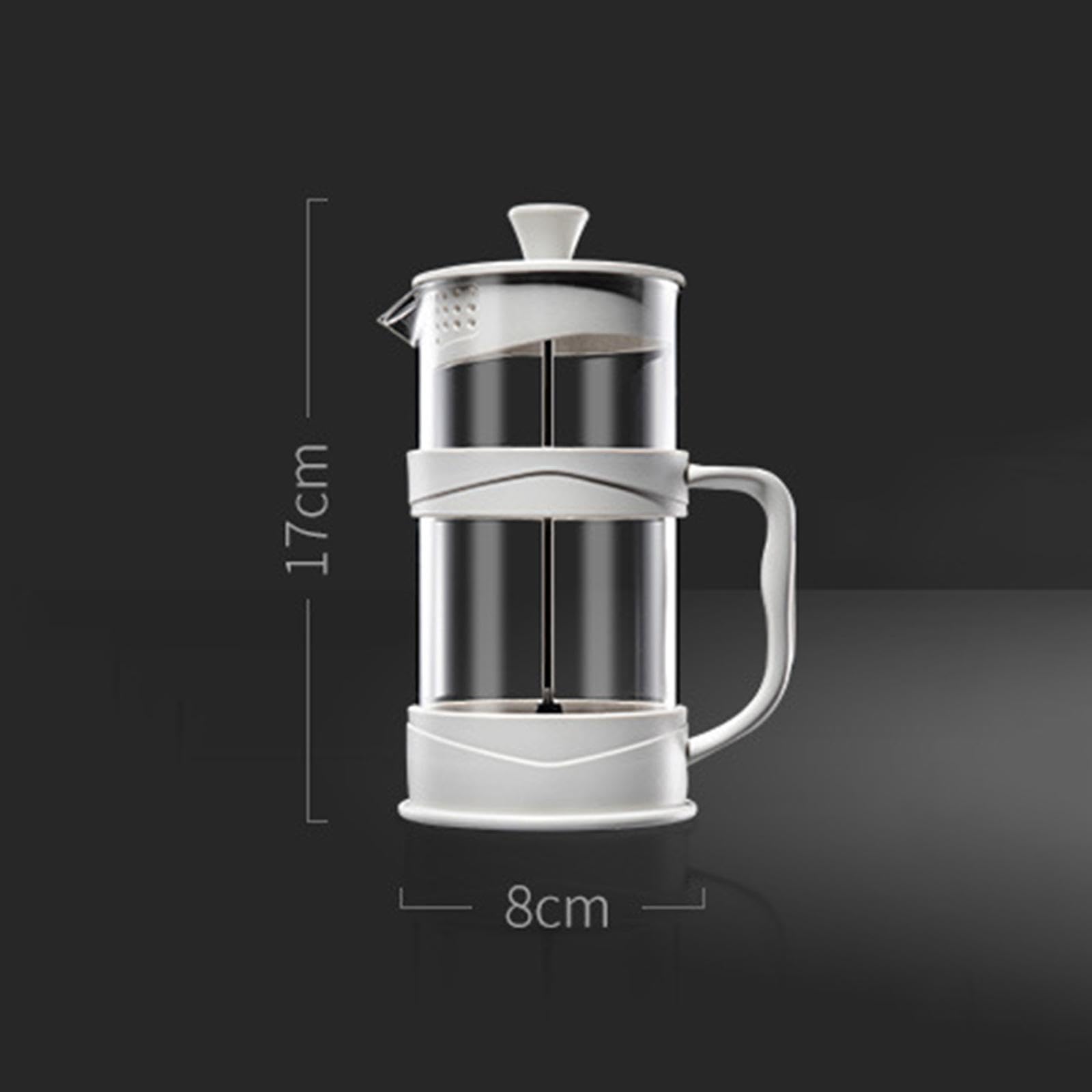 Premium French Press Coffee Maker - 350ml Thickened Fine Mesh Plunger for Rich, Smooth Coffee & Tea | Ideal for Home, Office, Camping & Outdoor Adventures