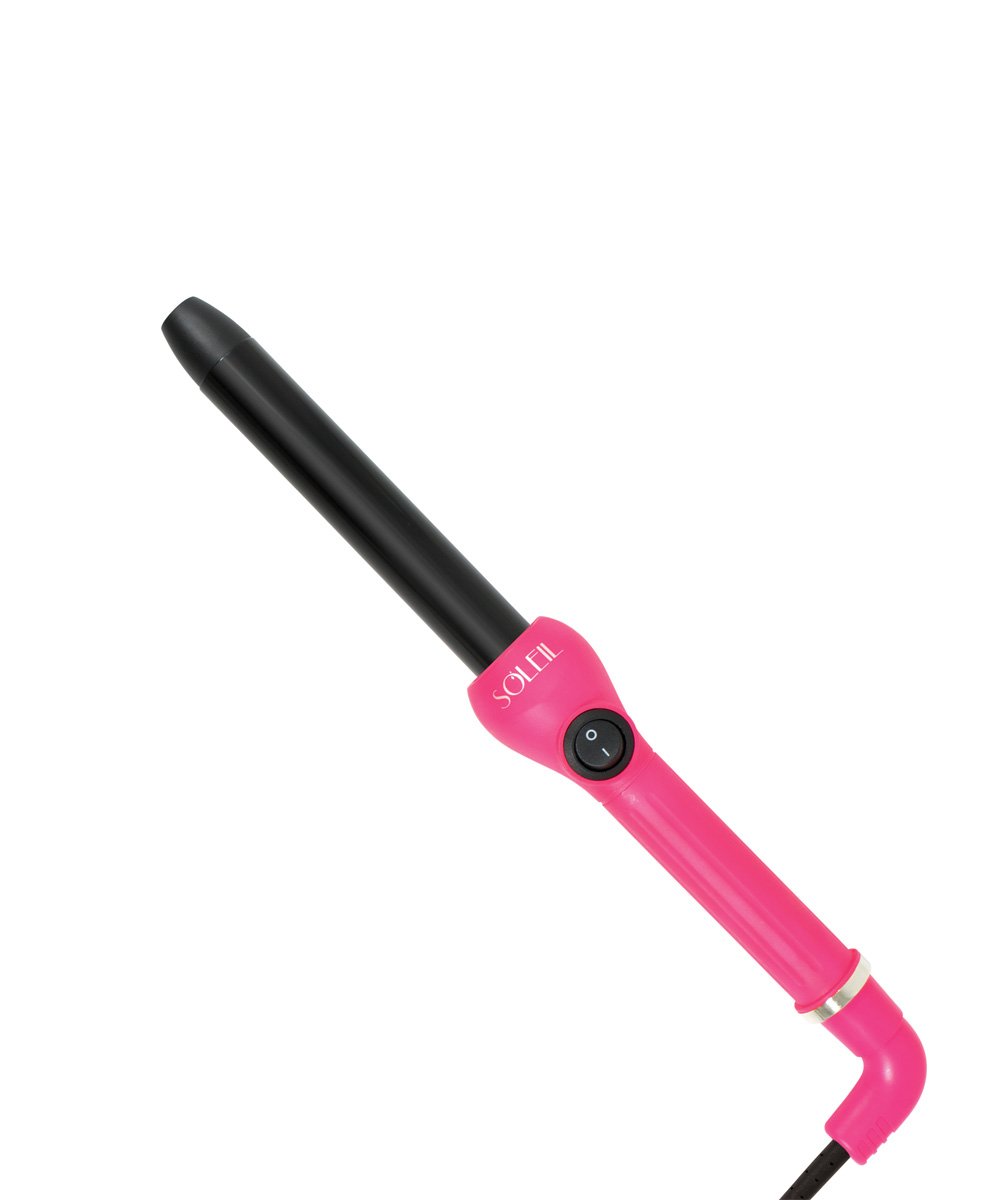25mm Ceramic Curling Wand - Pink Hair Curler for Long & Short Hair, Salon-Quality Styling at Home, Perfect for Beach Waves & Romantic Curls
